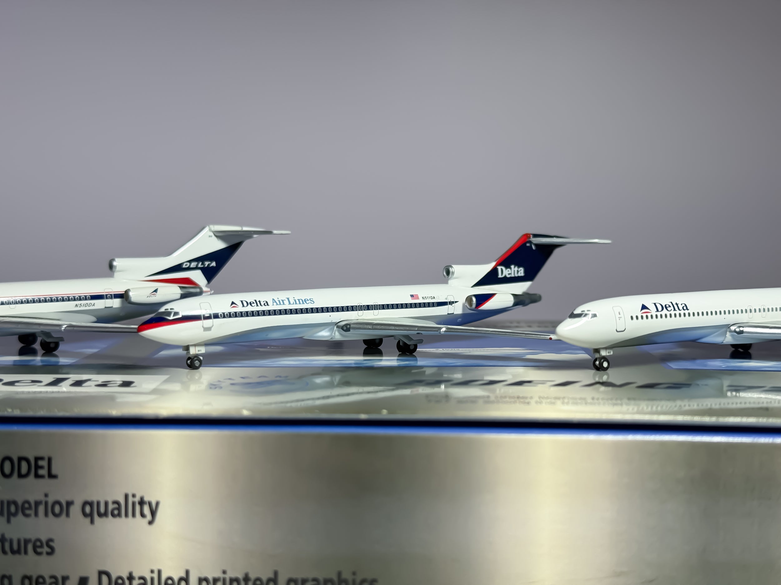 Delta Air Lines Boeing 727-200 1:400 Gemini Jets N510DA & N511DA & N512DA (GJDALSET1)