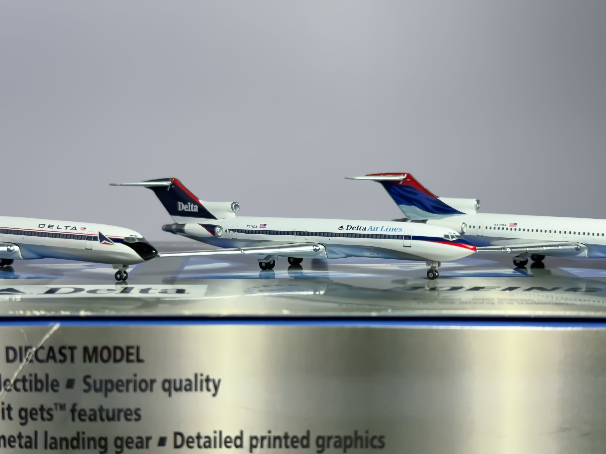 Delta Air Lines Boeing 727-200 1:400 Gemini Jets N510DA & N511DA & N512DA (GJDALSET1)