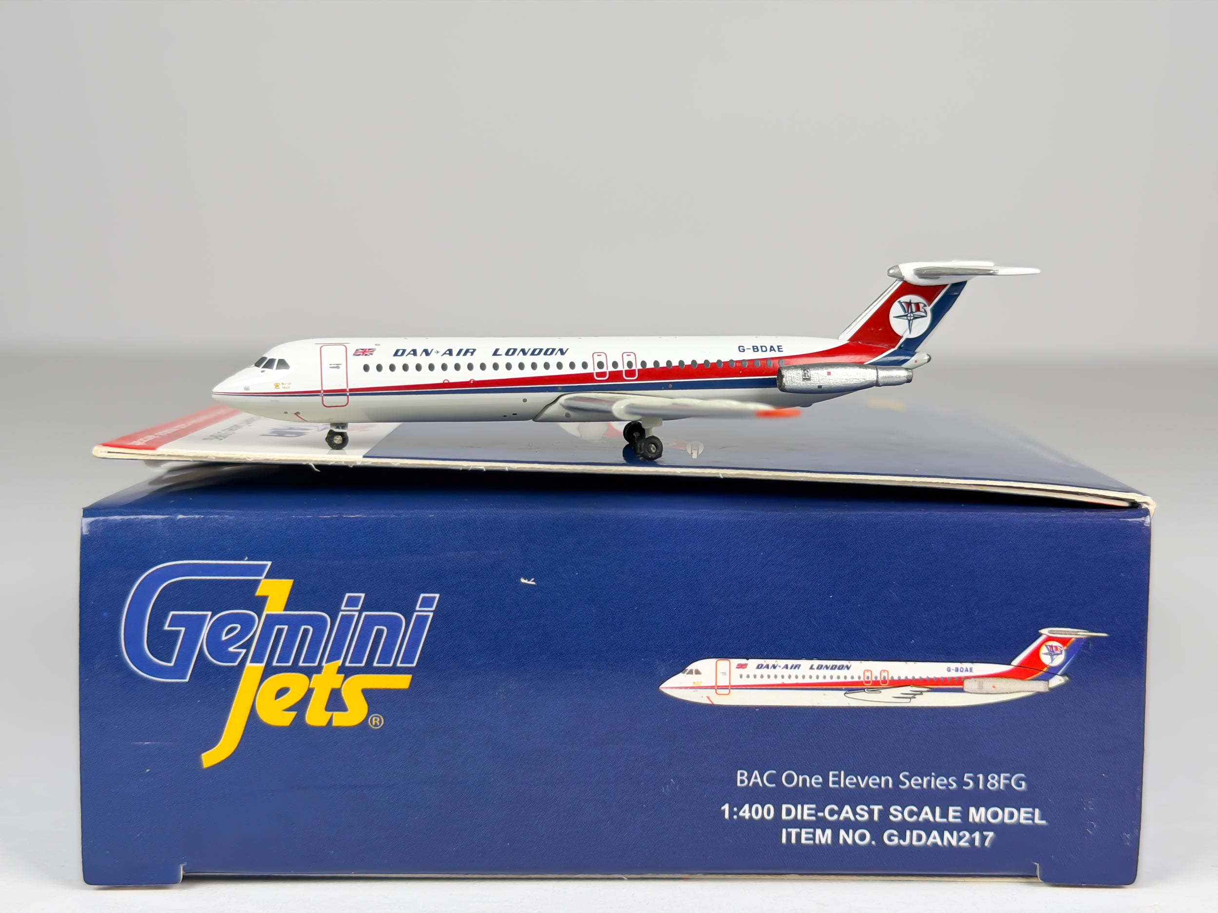 Dan-Air London BAC 1-11 1:400 Gemini Jets G-BDAE (GJDAN217)