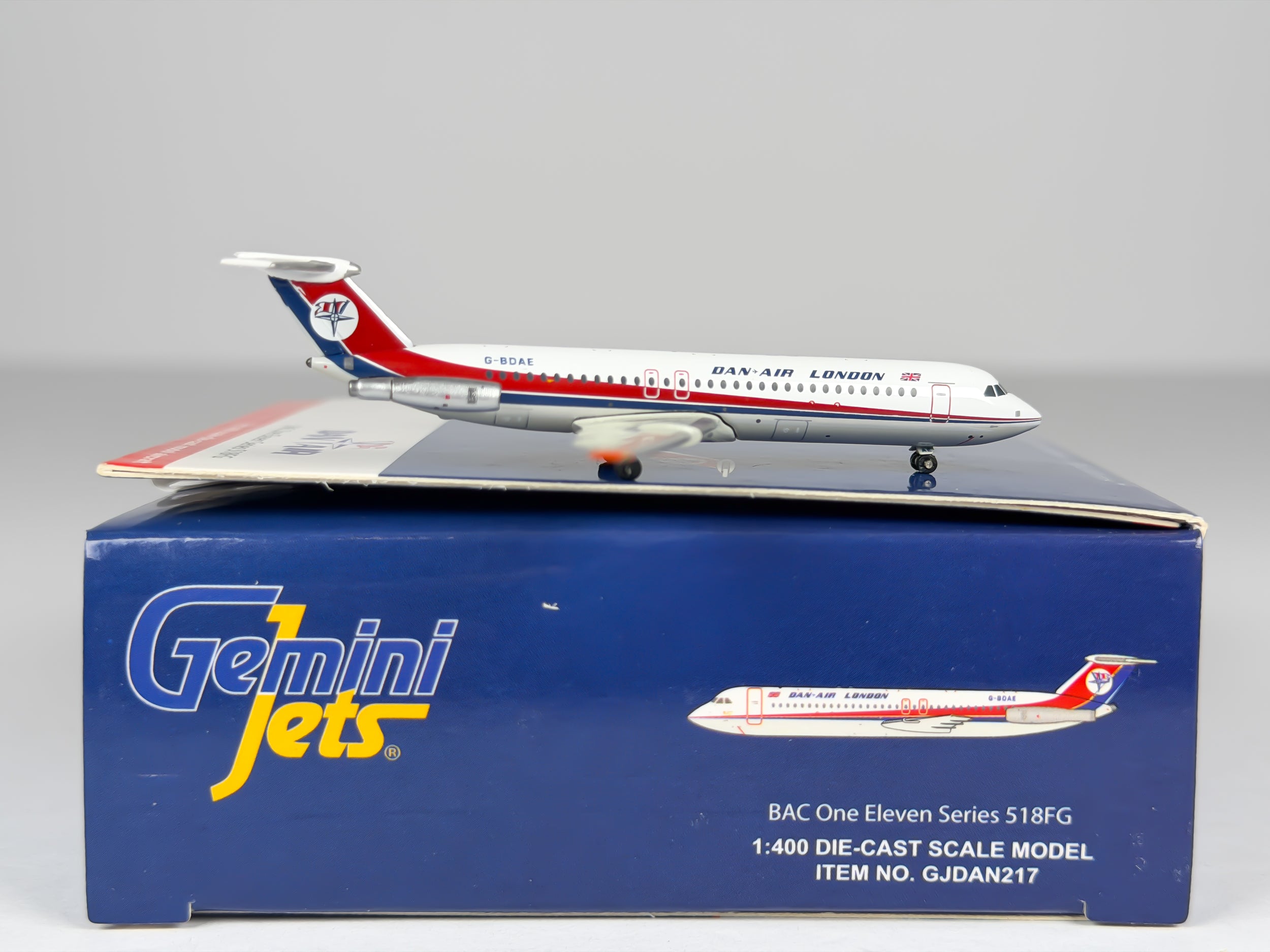 Dan-Air London BAC 1-11 1:400 Gemini Jets G-BDAE (GJDAN217)