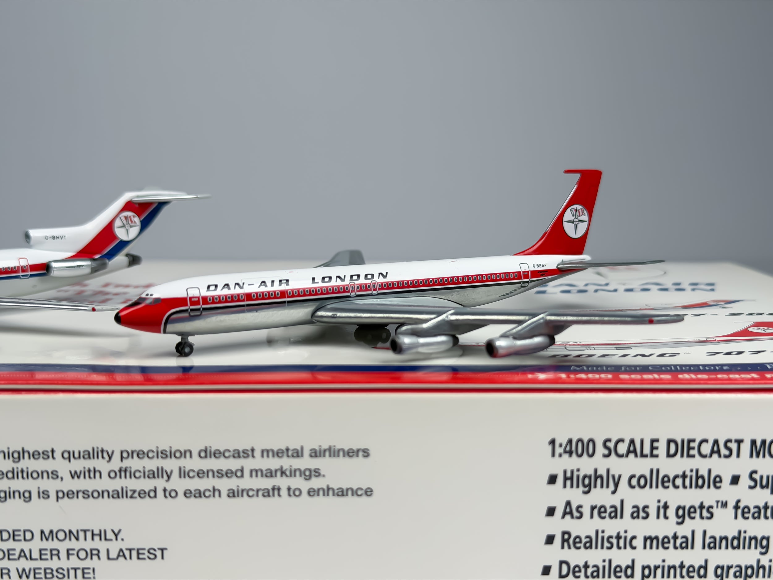 Dan-Air London Boeing 727-200 & 707-300 1:400 Gemini Jets G-BHVT & G-BEAF (GJDAN615)