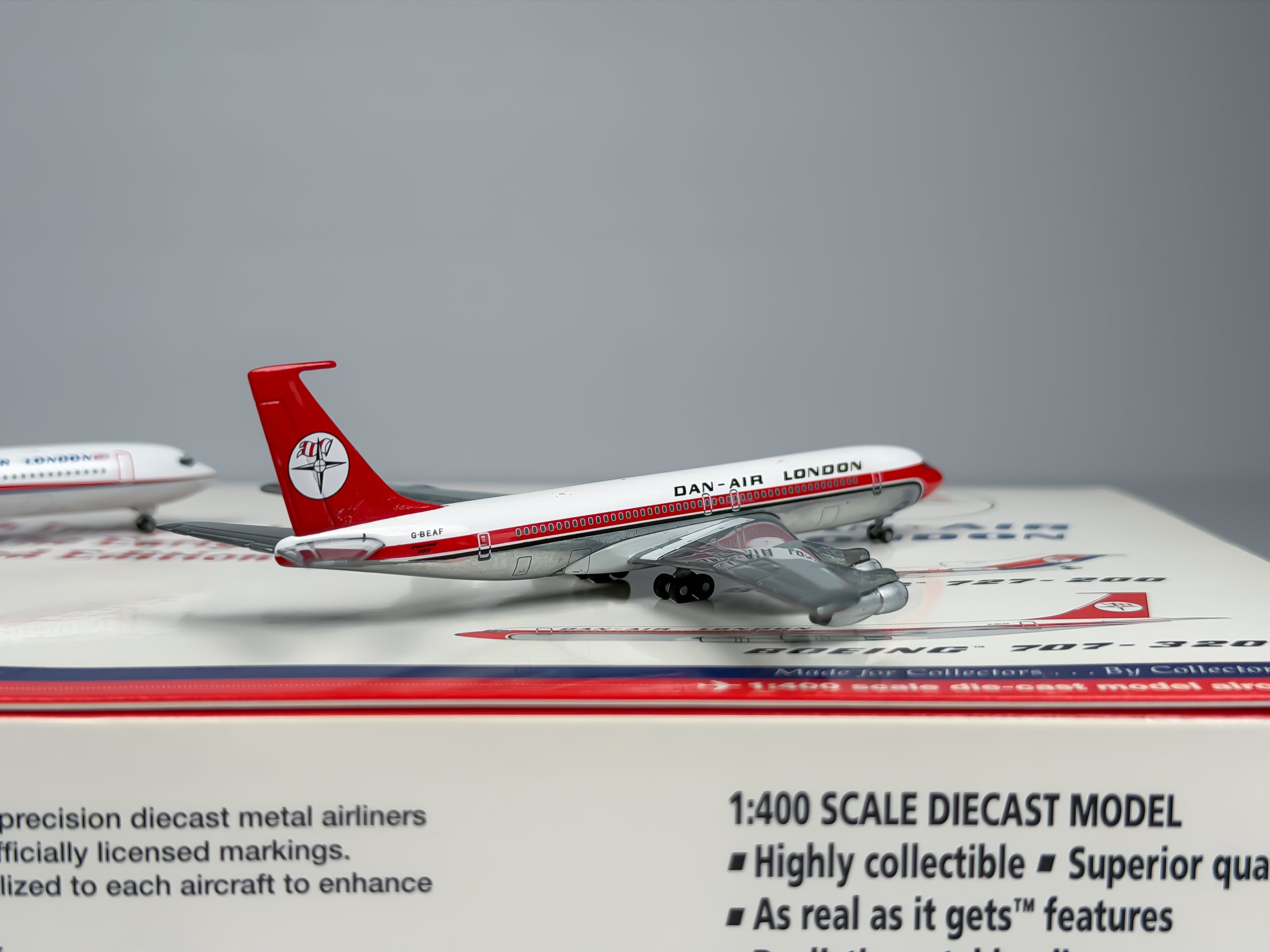 Dan-Air London Boeing 727-200 & 707-300 1:400 Gemini Jets G-BHVT & G-BEAF (GJDAN615)