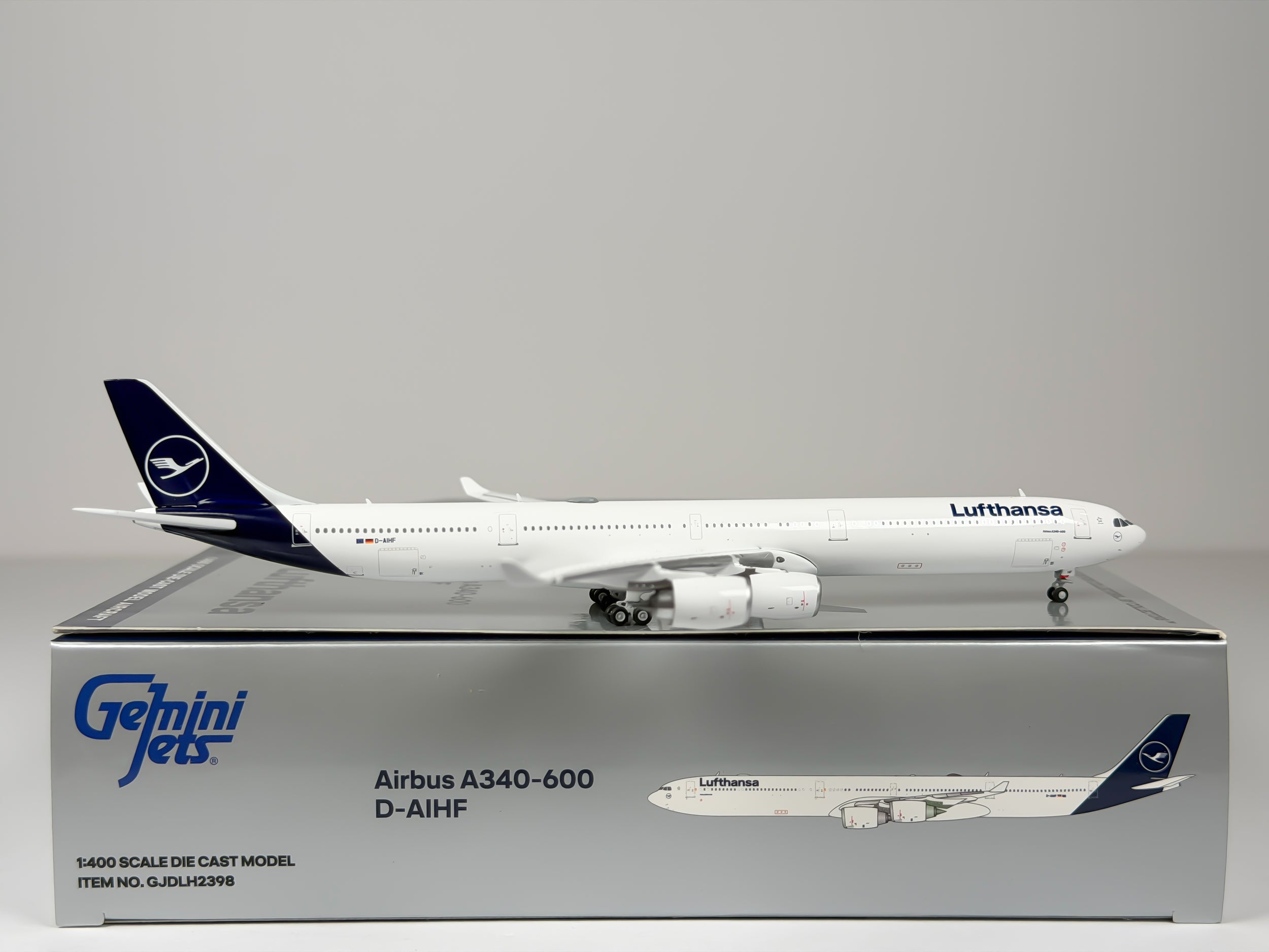 Lufthansa Airbus A340-600 1:400 Gemini Jets D-AIHF (GJDLH2398)