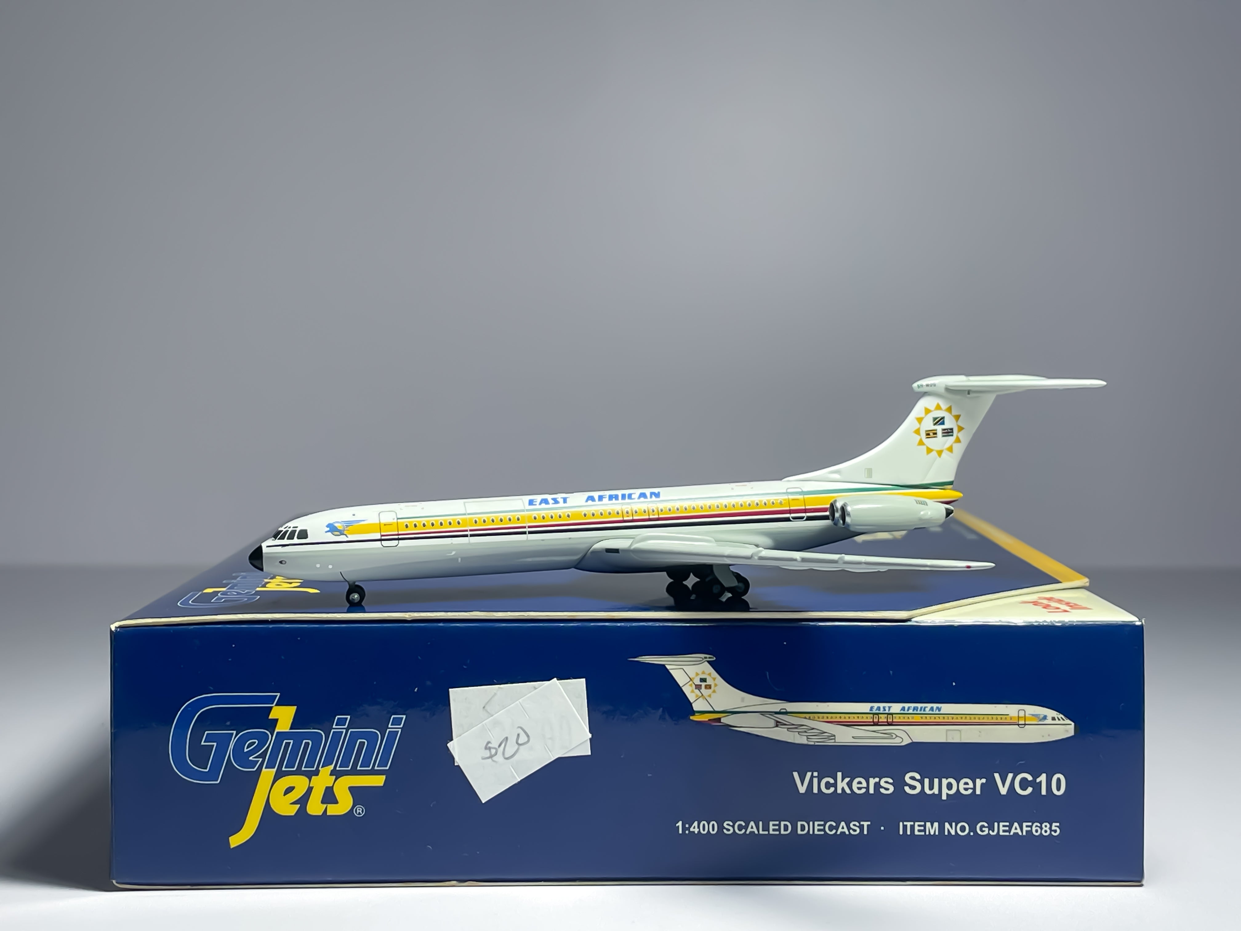East African Airways Vickers VC-10 1:400 Gemini Jets 5H-MOG (GJEAF685)