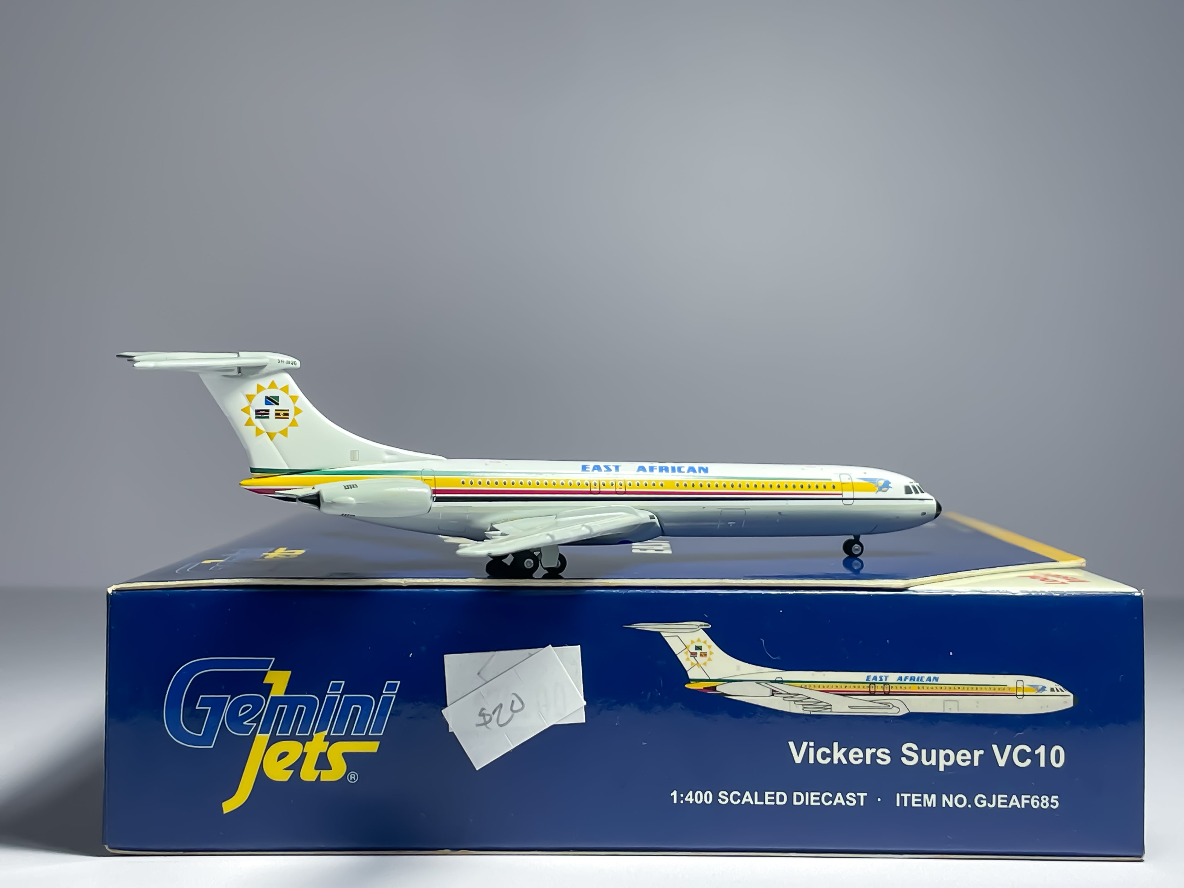 East African Airways Vickers VC-10 1:400 Gemini Jets 5H-MOG (GJEAF685)