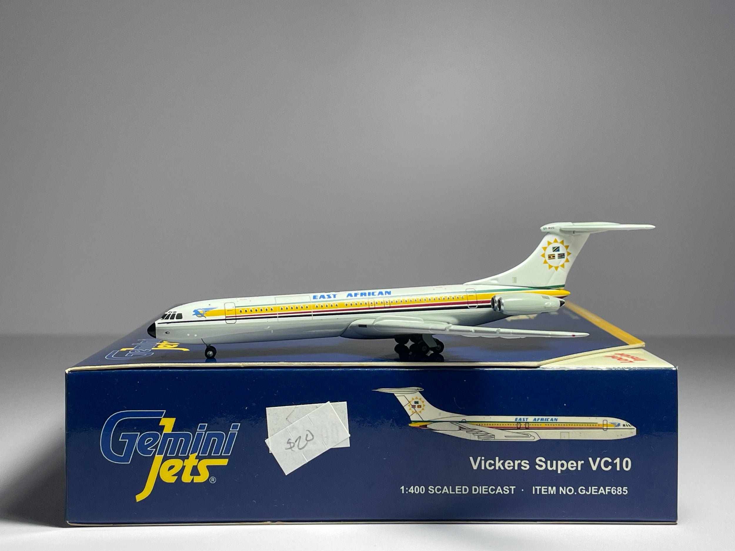 Gemini Jets 1:400 East African Airways Vickers Super VC-10 5H-MOG 1970s colors GJEAF685