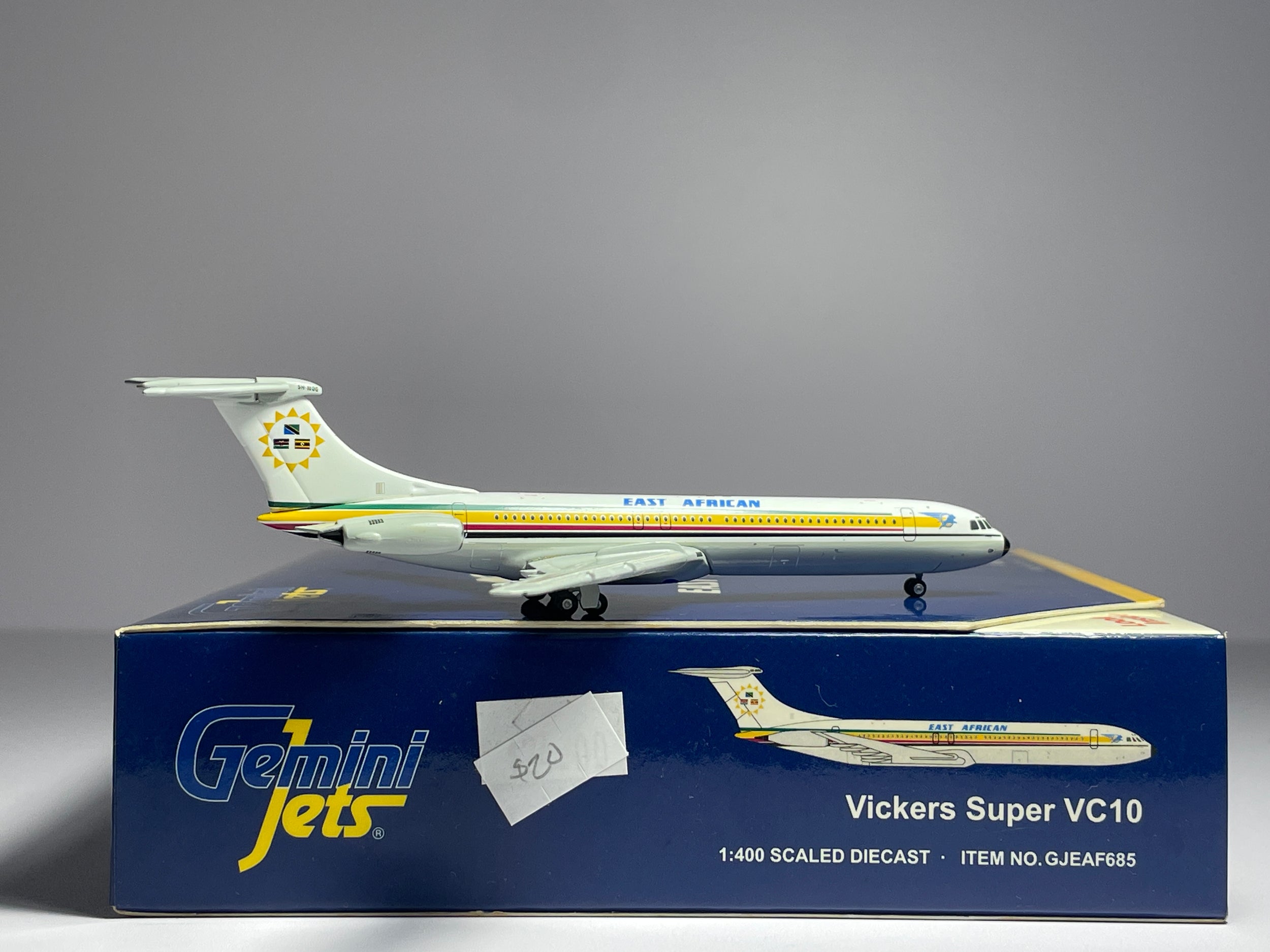 Gemini Jets 1:400 East African Airways Vickers Super VC-10 5H-MOG 1970s colors GJEAF685