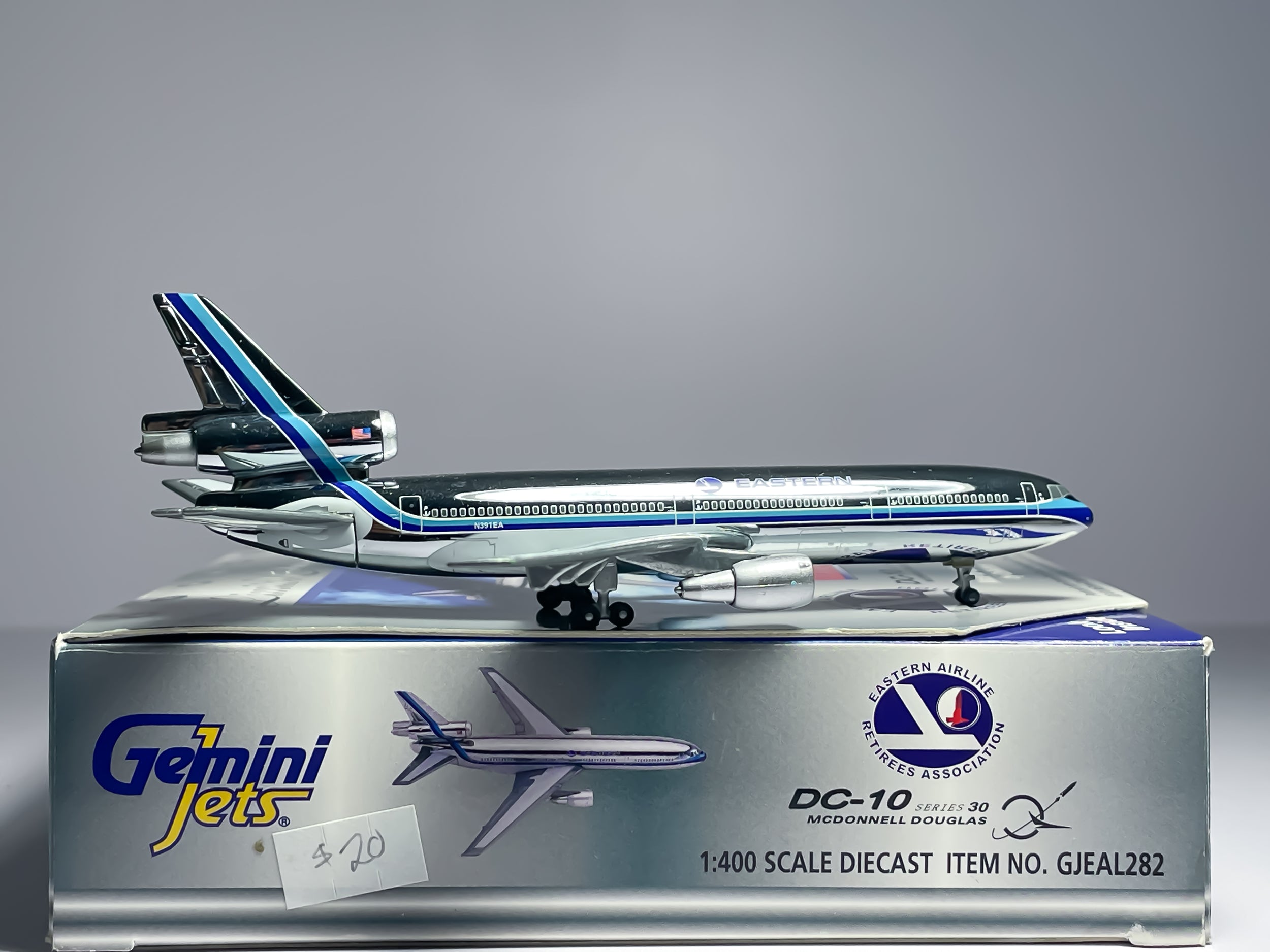 Eastern Air Lines McDonnell Douglas DC-10-30 1:400 Gemini Jets N391EA (GJEAL282C)
