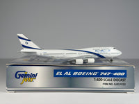 El Al Israel Airlines Boeing 747-400 1:400 Gemini Jets 4X-ELD (GJELY032)