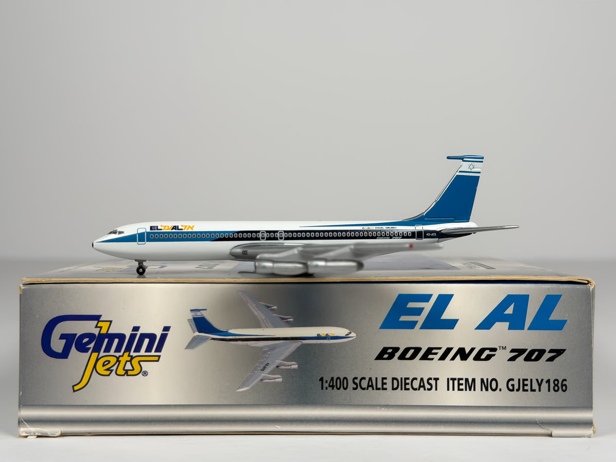 El Al Israel Airlines Boeing 707-300 1:400 Gemini Jets 4X-ATS (GJELY186)