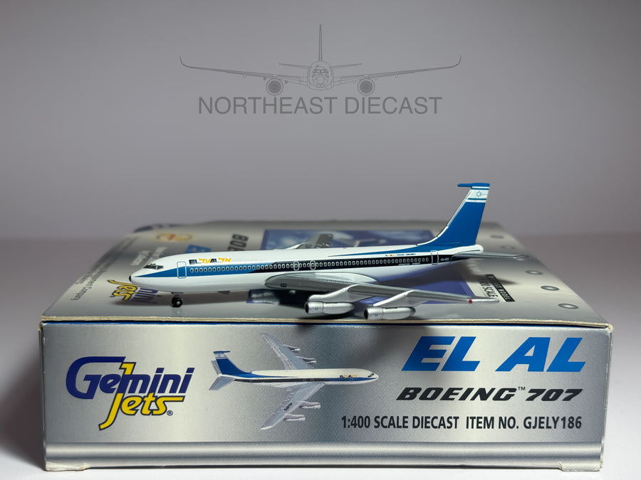 El Al Israel Airlines Boeing 707-300 1:400 Gemini Jets 4X-ATS (GJELY186)