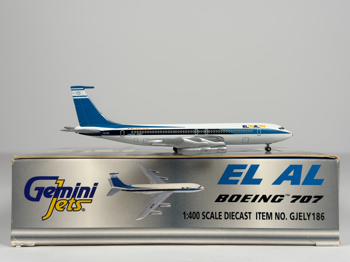 El Al Israel Airlines Boeing 707-300 1:400 Gemini Jets 4X-ATS (GJELY186)