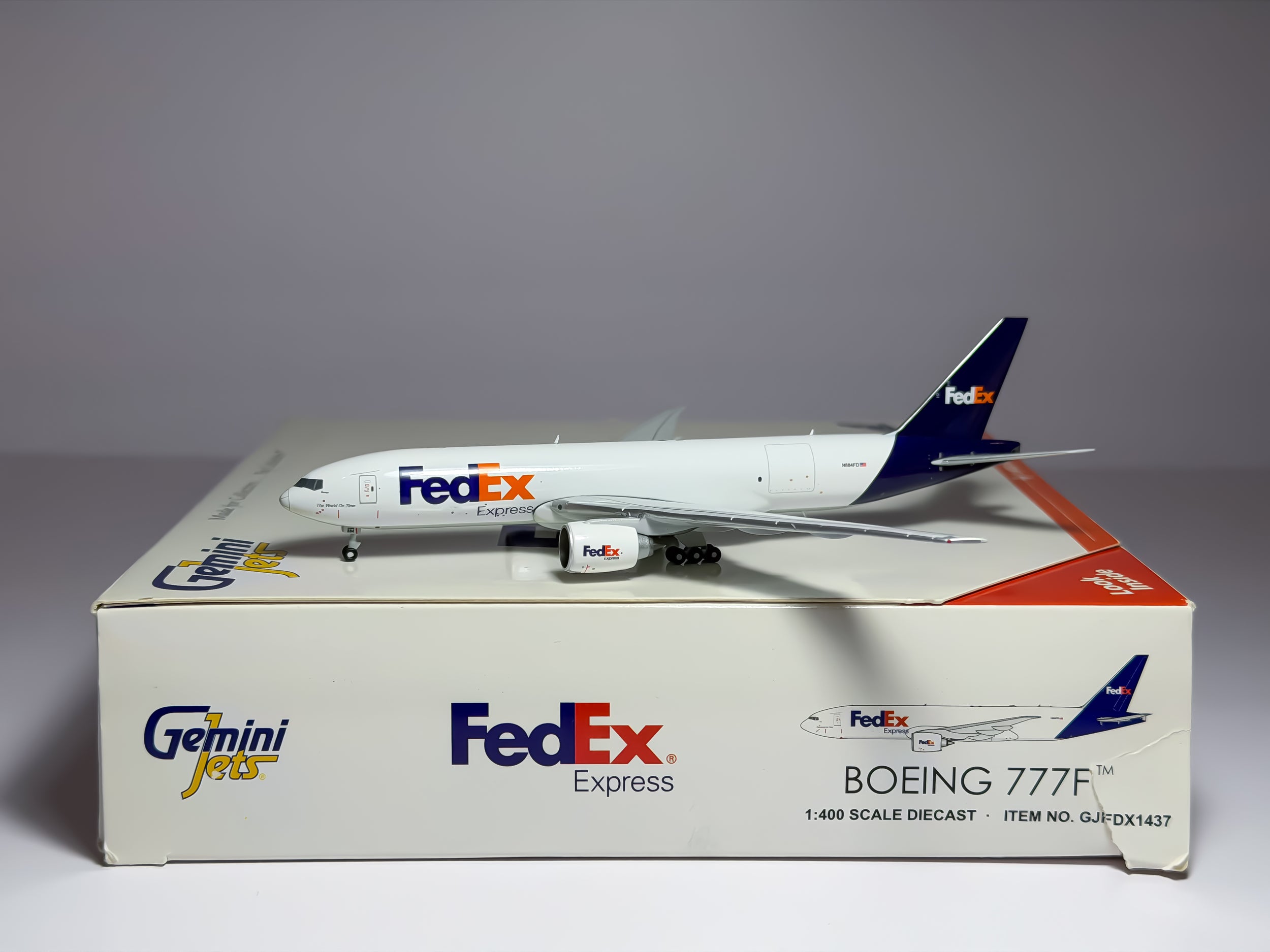 FedEx Express Boeing 777F 1:400 Gemini Jets N884FD (GJFDX1437)