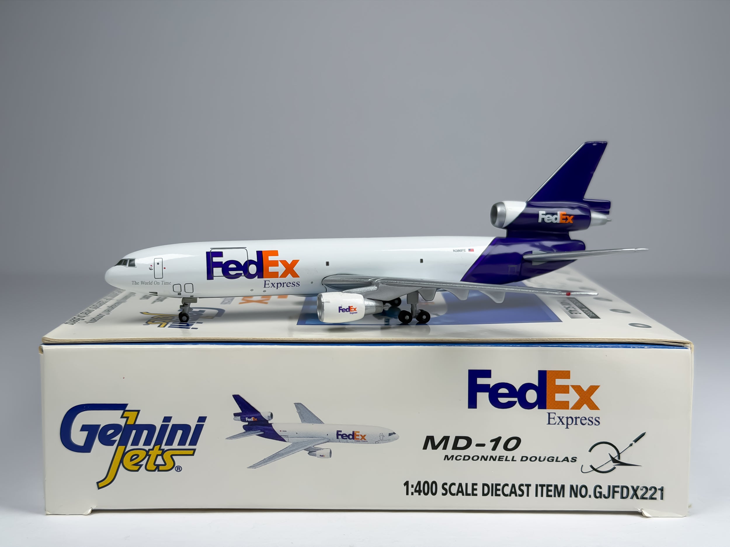 FedEx Express McDonnell Douglas DC-10-10 1:400 Gemini Jets N386FE (GJFDX221)