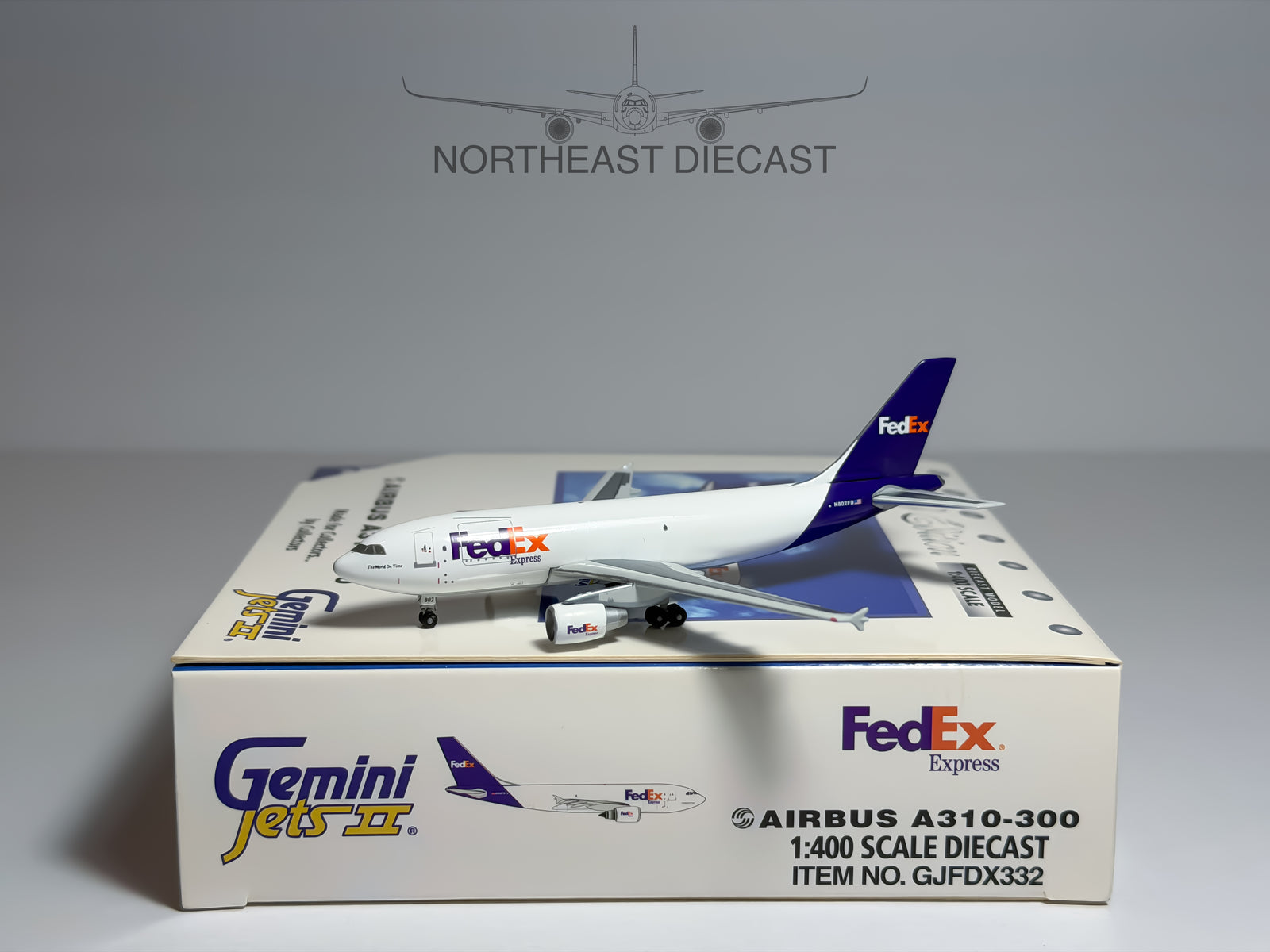 FedEx Express Airbus A310-300 1:400 Gemini Jets N802FD (GJFDX332)