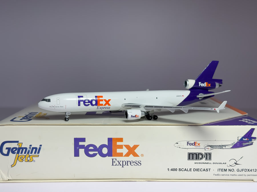 FedEx Express McDonnell Douglas MD-11F 1:400 Gemini Jets N595FE (GJFDX412C)