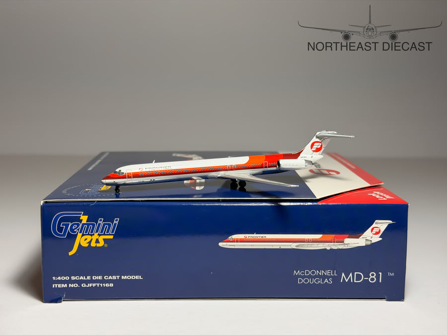 Frontier McDonnell Douglas MD-81 1:400 Gemini Jets N859HA (GJFFT1168)