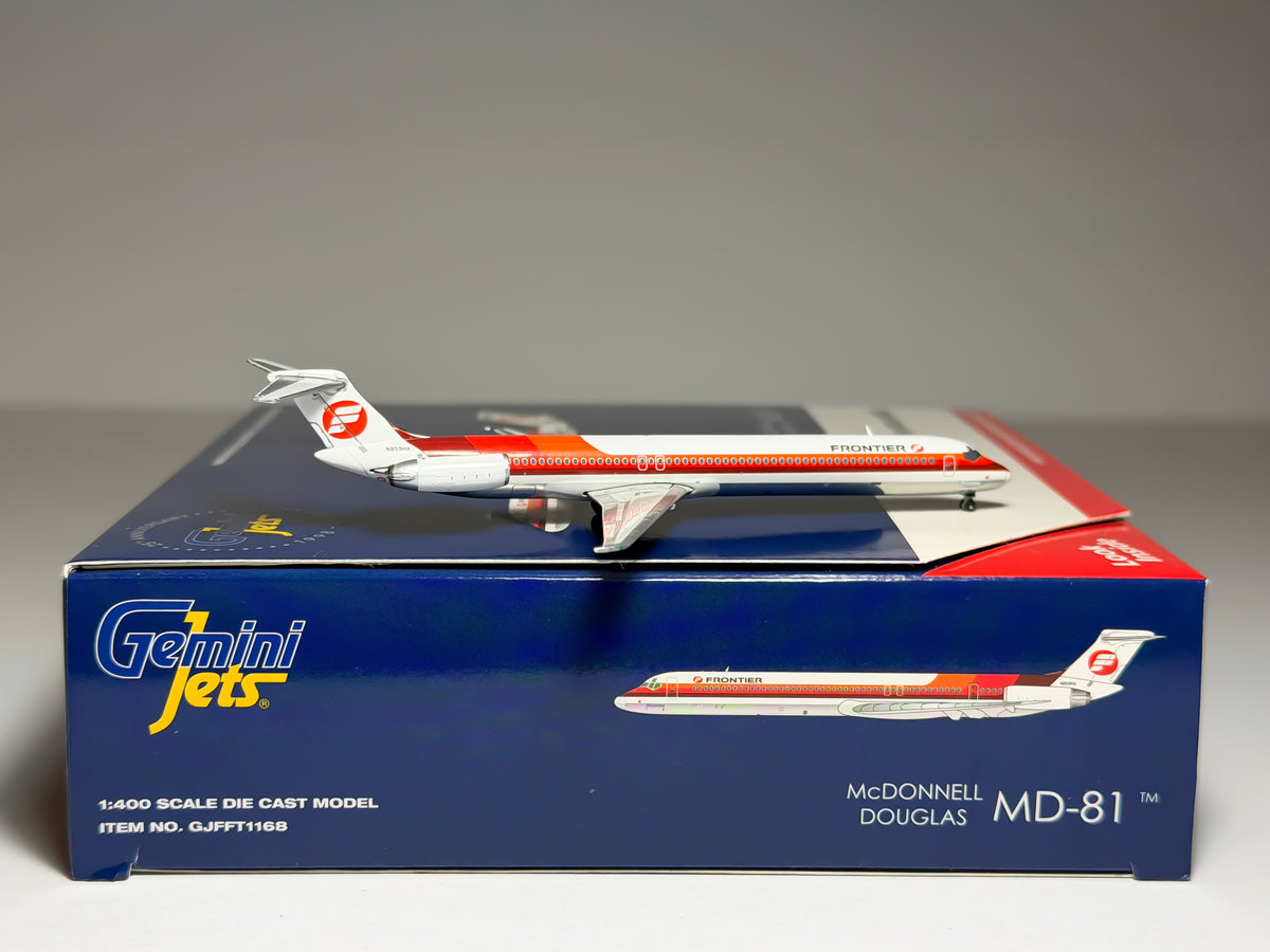 Frontier McDonnell Douglas MD-81 1:400 Gemini Jets N859HA (GJFFT1168)