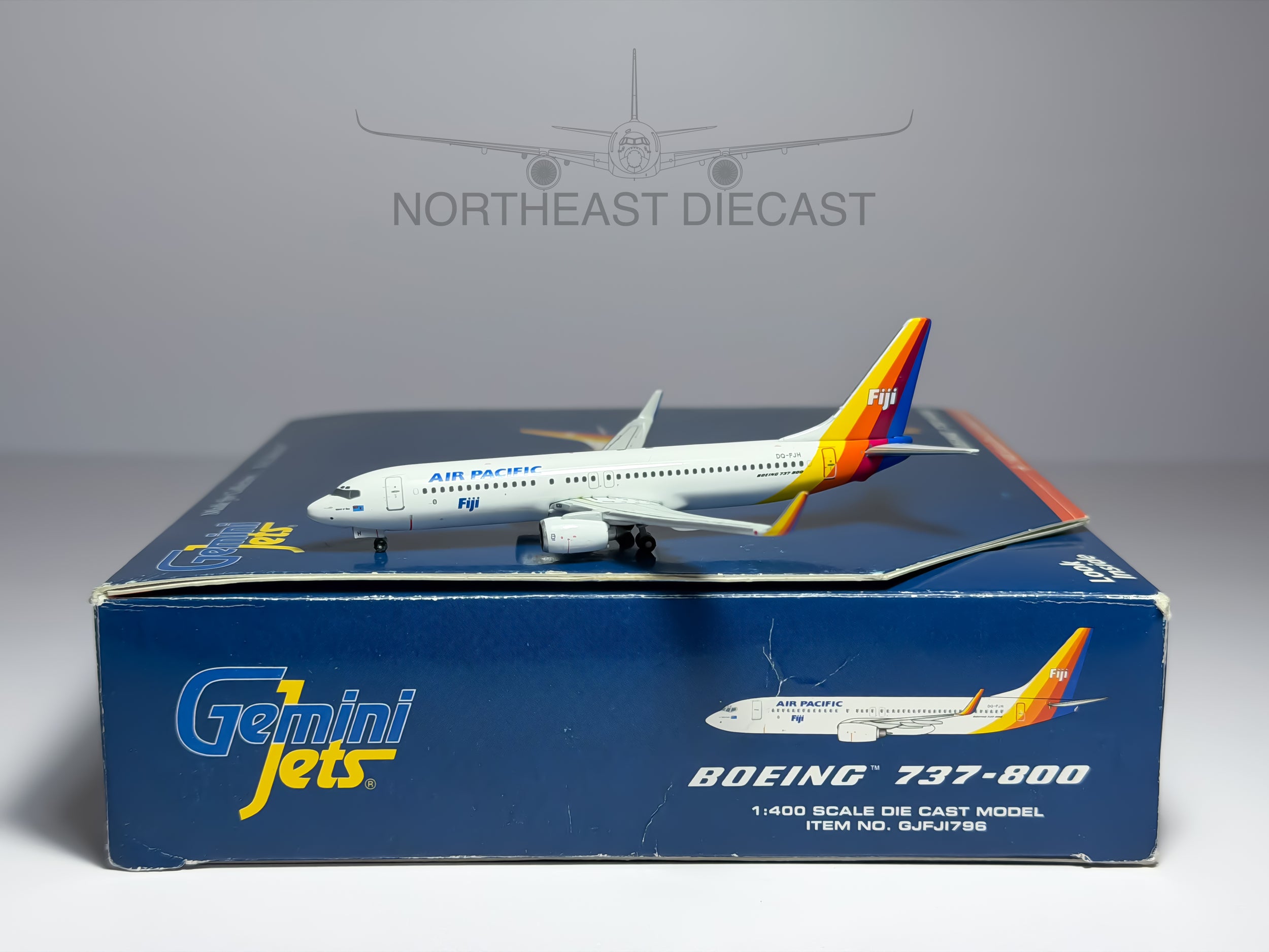 Air Pacific Boeing 737-800 1:400 Gemini Jets DQ-FJH (GJFJI796)
