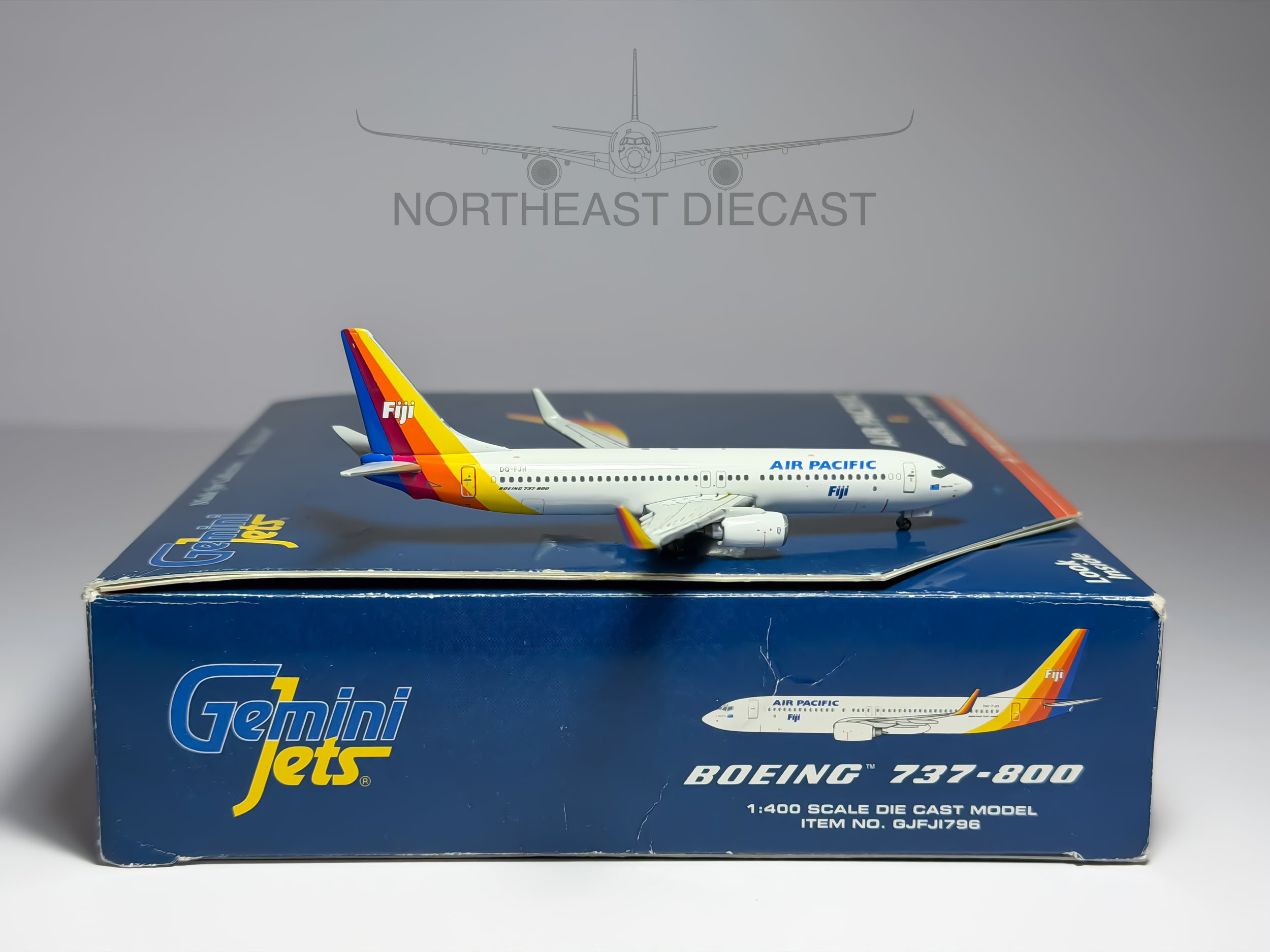 Air Pacific Boeing 737-800 1:400 Gemini Jets DQ-FJH (GJFJI796)