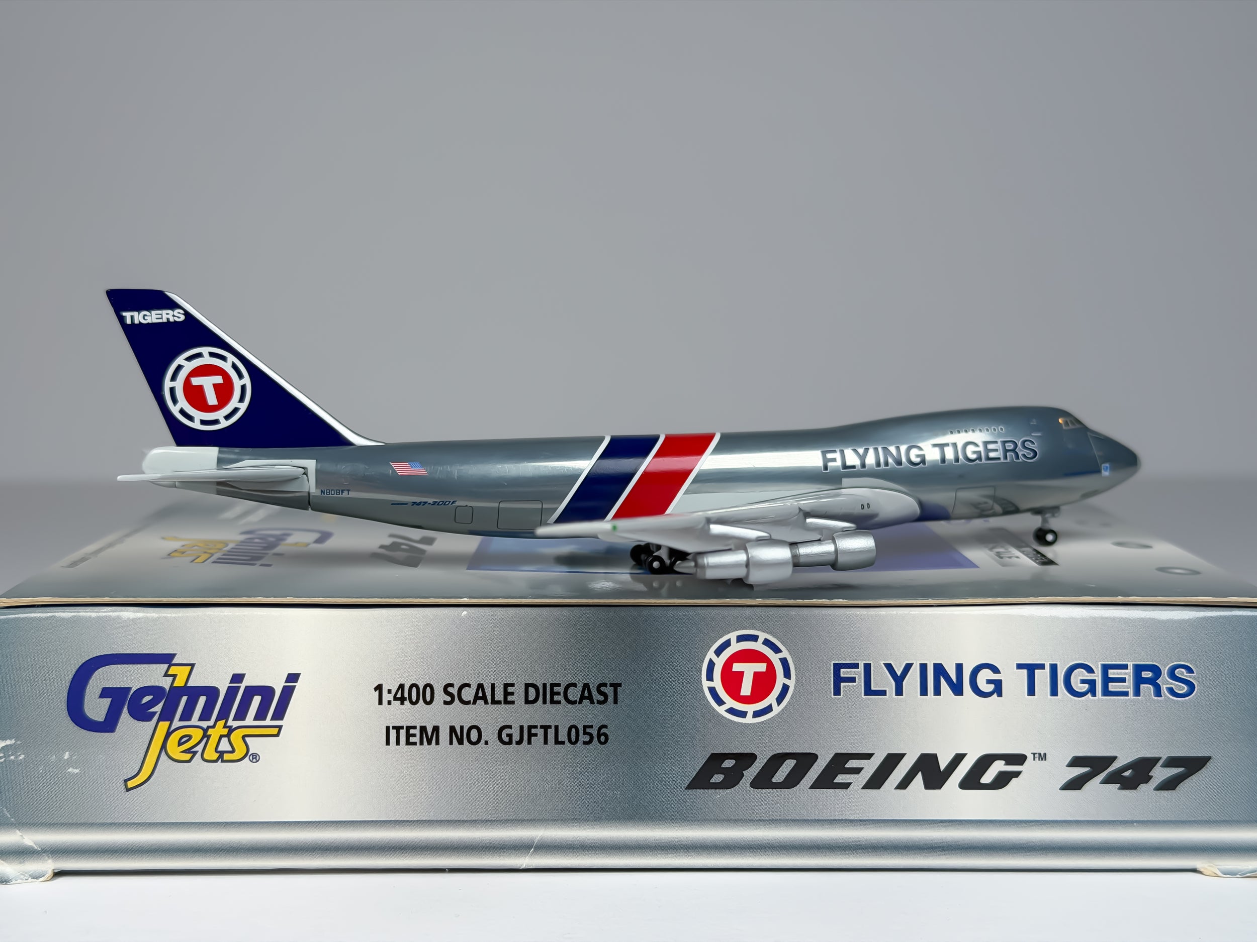 Flying Tigers Boeing 747-200F 1:400 Gemini Jets N808FT (GJFTL056)