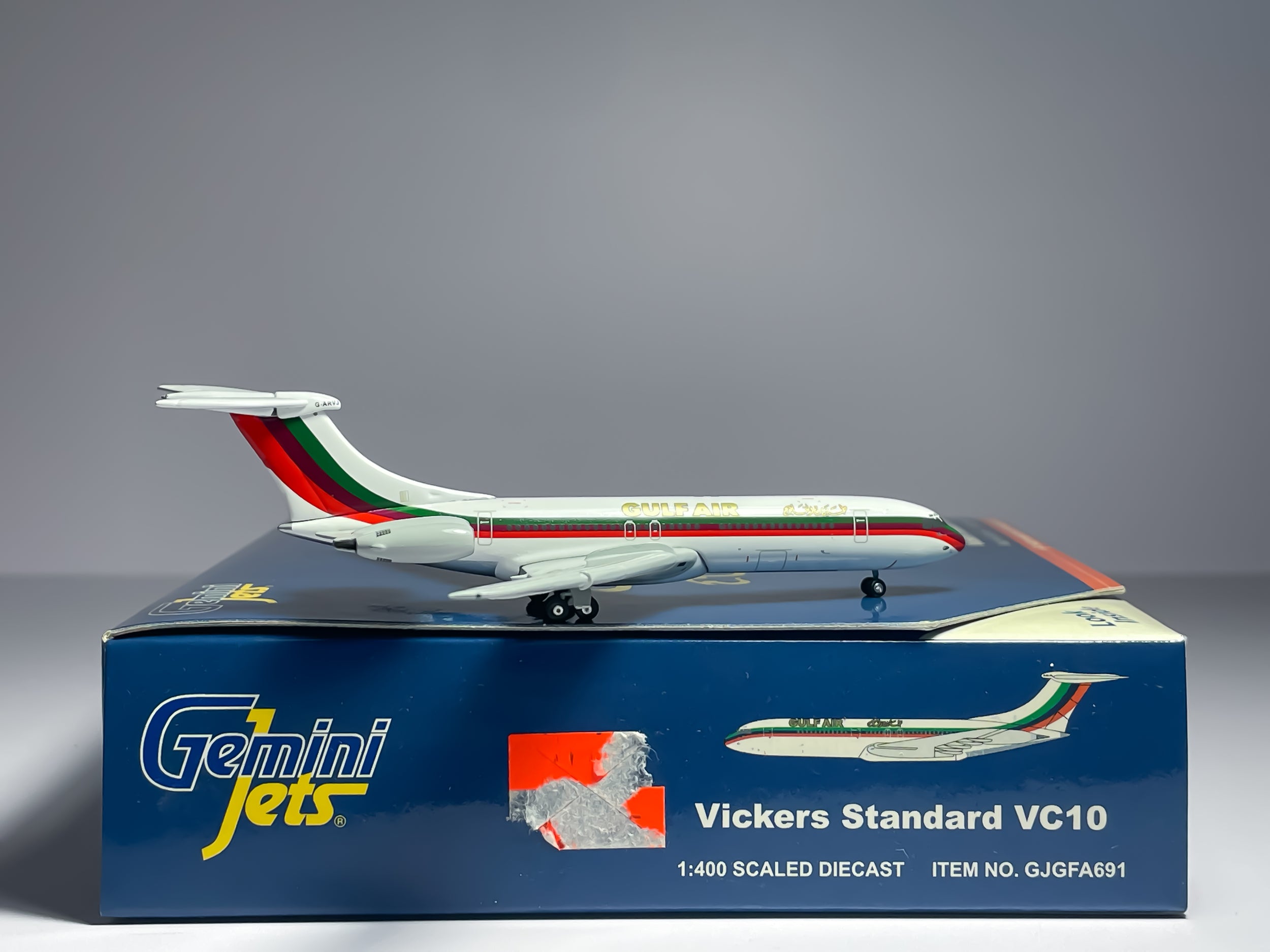 Gulf Air Vickers VC-10 1:400 Gemini Jets G-ARVJ (GJGFA692)