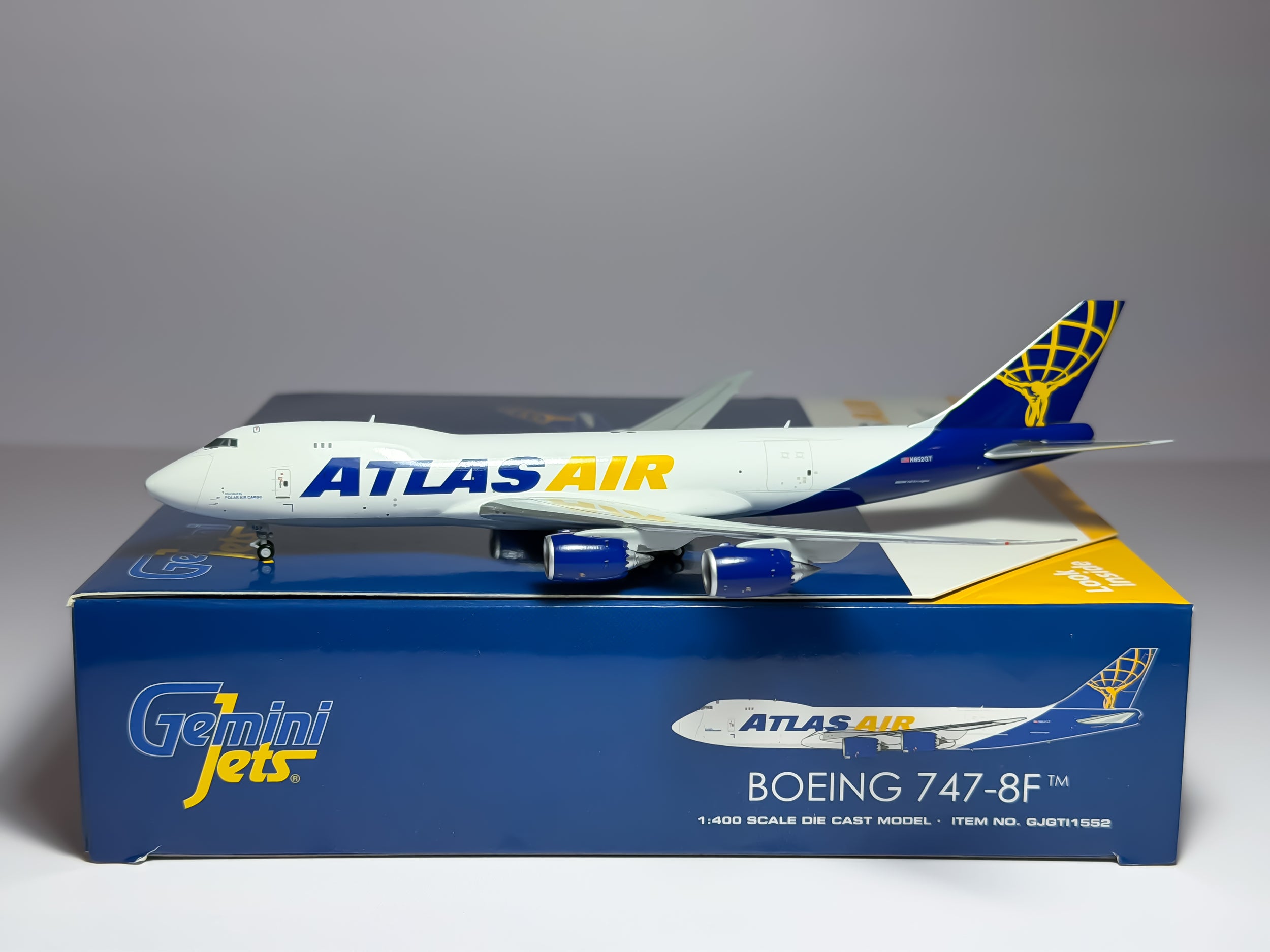 Atlas Air Boeing 747-8F 1:400 Gemini Jets N852GT (GJGTI1552)