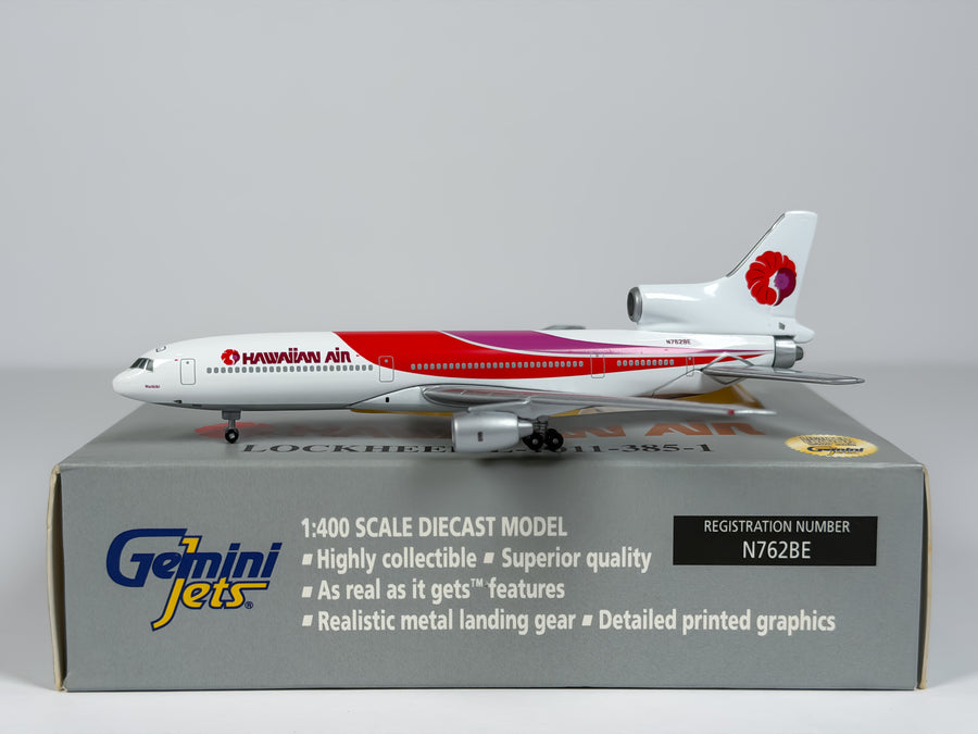 Hawaiian Airlines Lockheed L-1011 1:400 Gemini Jets N762BE (GJHAL064)