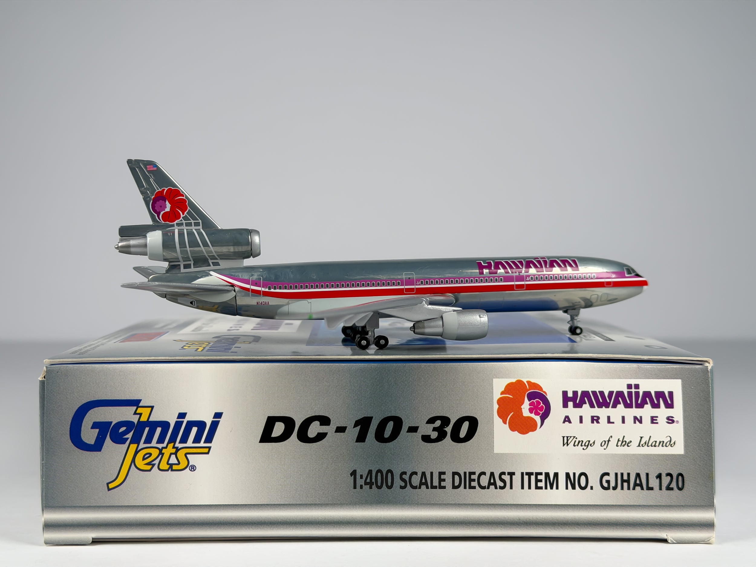 Hawaiian Airlines McDonnell Douglas DC-10-30 1:400 Gemini Jets N140AA (GJHAL120)