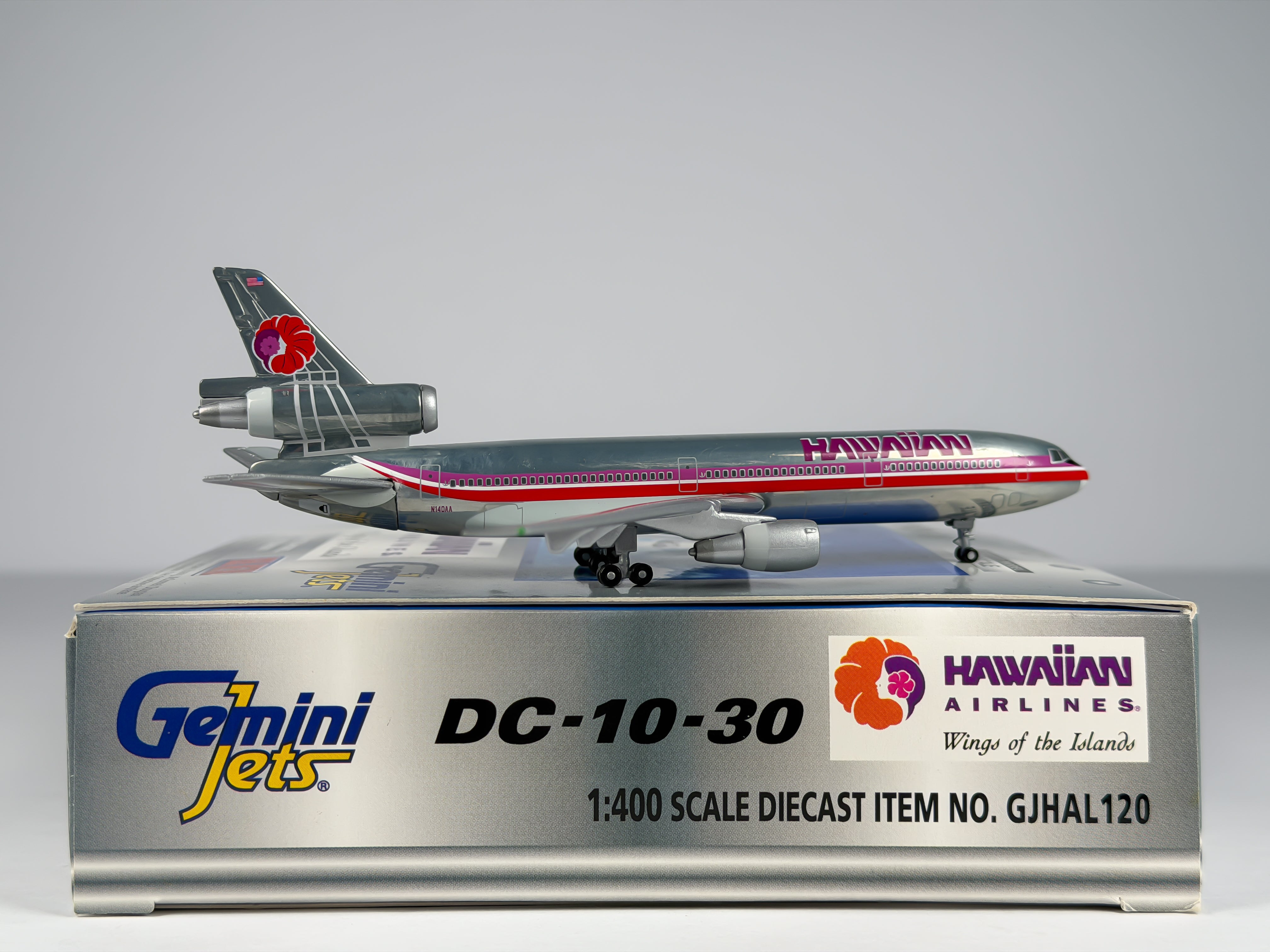 Hawaiian Airlines McDonnell Douglas DC-10-30 1:400 Gemini Jets N140AA (GJHAL120)