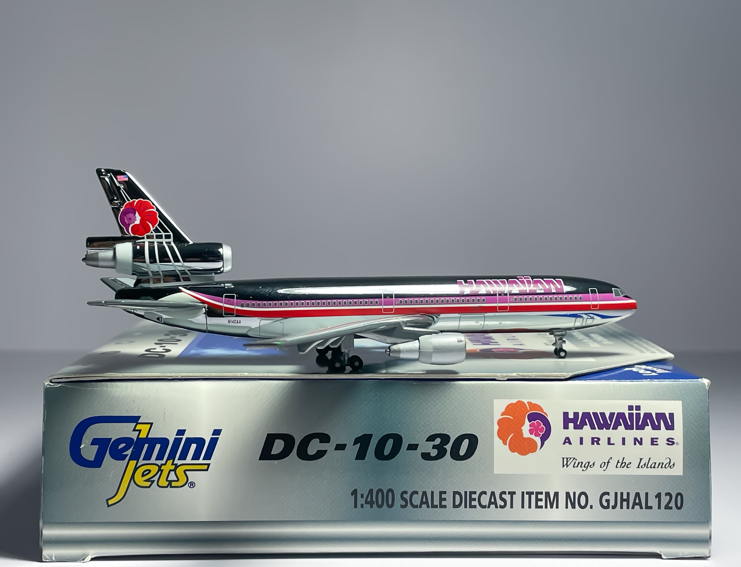 Hawaiian Airlines McDonnell Douglas DC-10-30 1:400 Gemini Jets N140AA (GJHAL120C)