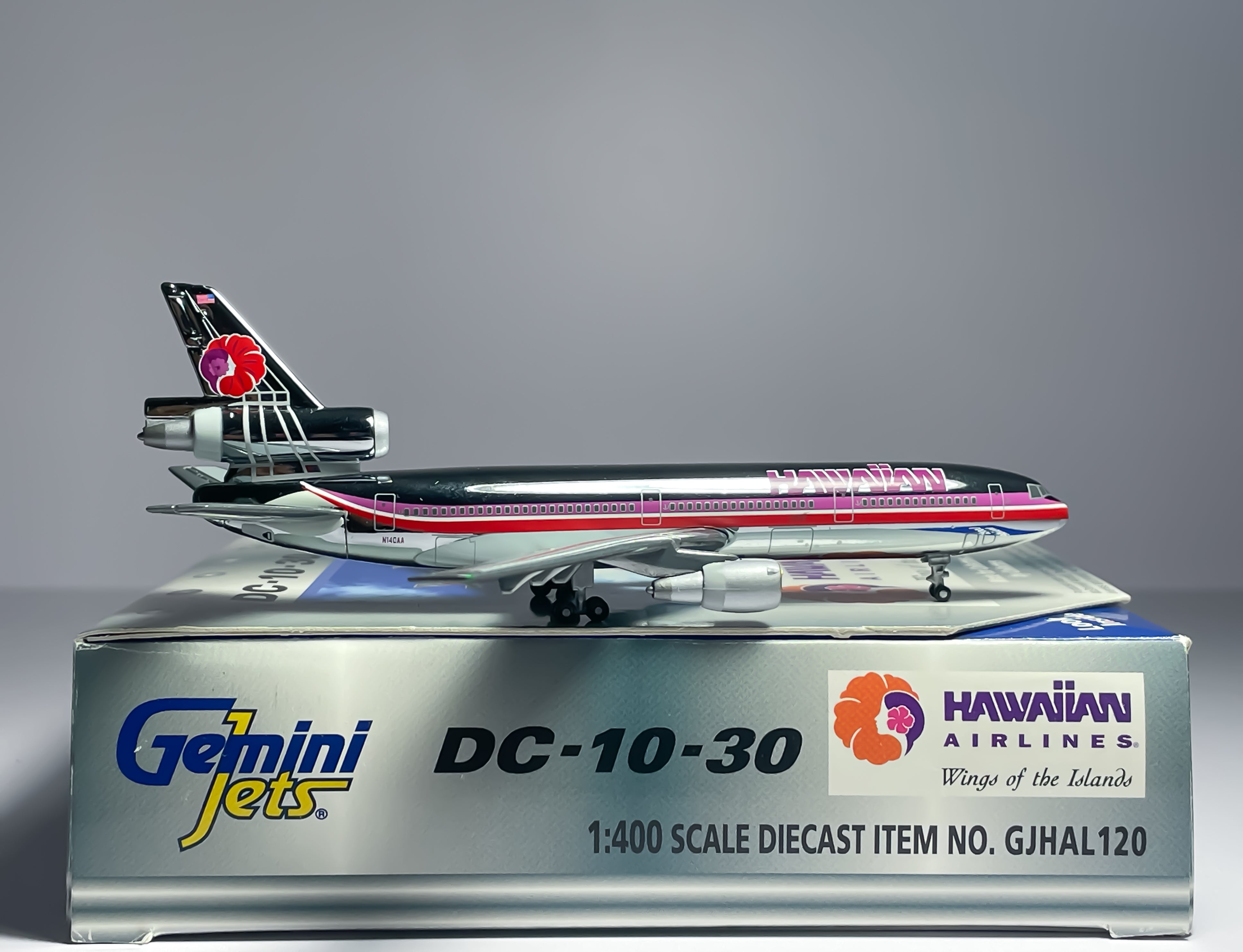 Hawaiian Airlines McDonnell Douglas DC-10-30 1:400 Gemini Jets N140AA (GJHAL120C)