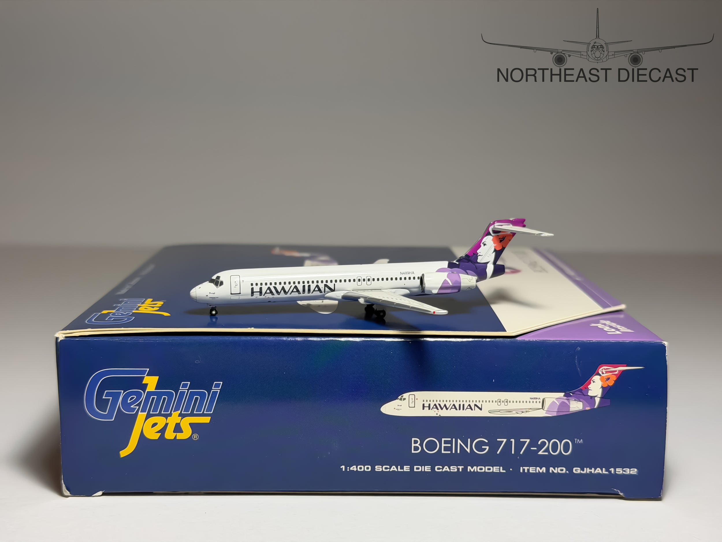 Hawaiian Airlines Boeing 717-200 1:400 Gemini Jets N489HA (GJHAL1532)