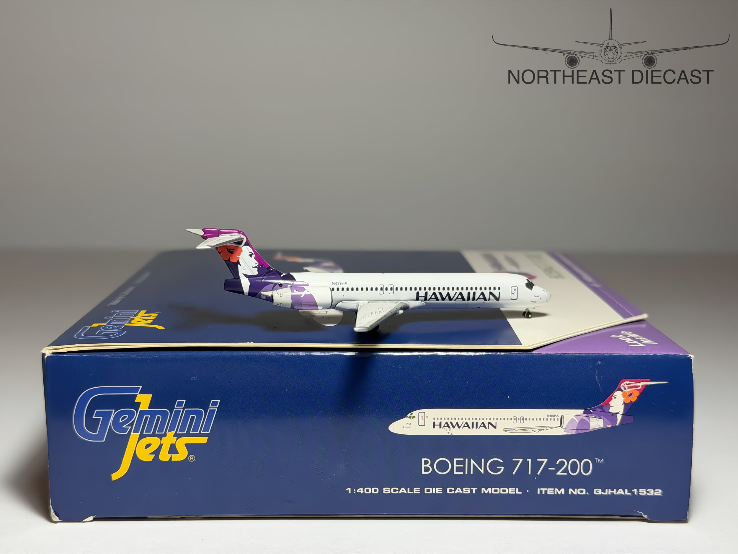Hawaiian Airlines Boeing 717-200 1:400 Gemini Jets N489HA (GJHAL1532)