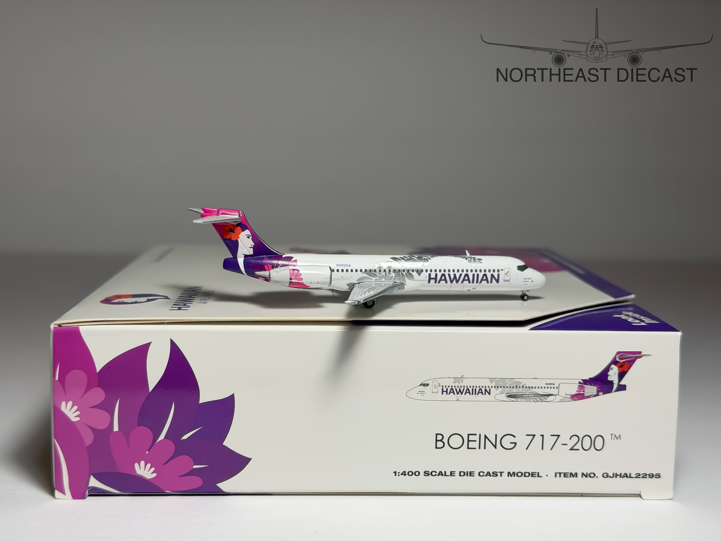 Hawaiian Airlines Boeing 717-200 1:400 Gemini Jets N492HA (GJHAL2295)