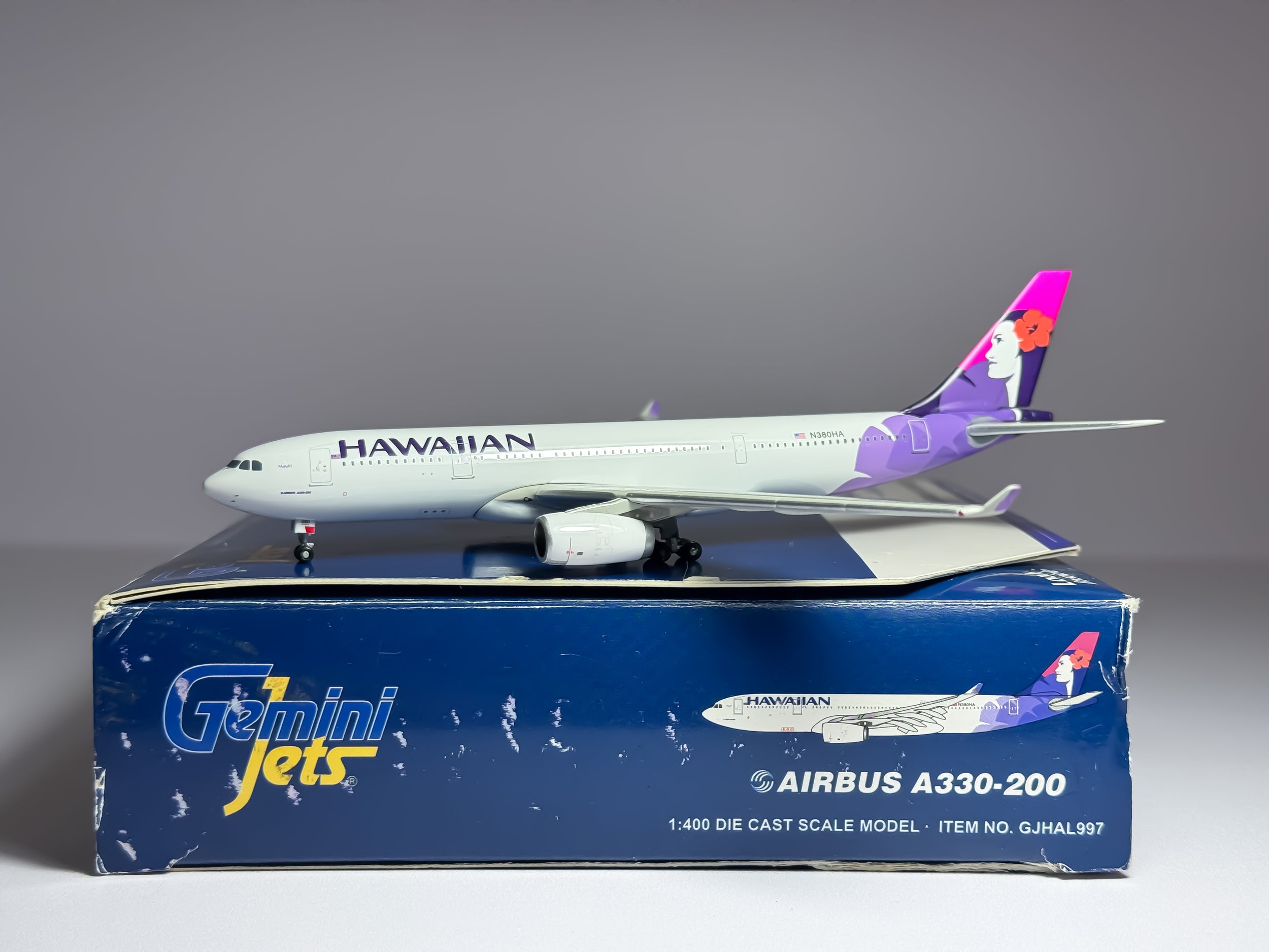 Hawaiian Airlines Airbus A330-200 1:400 Gemini Jets N380HA (GJHAL997)