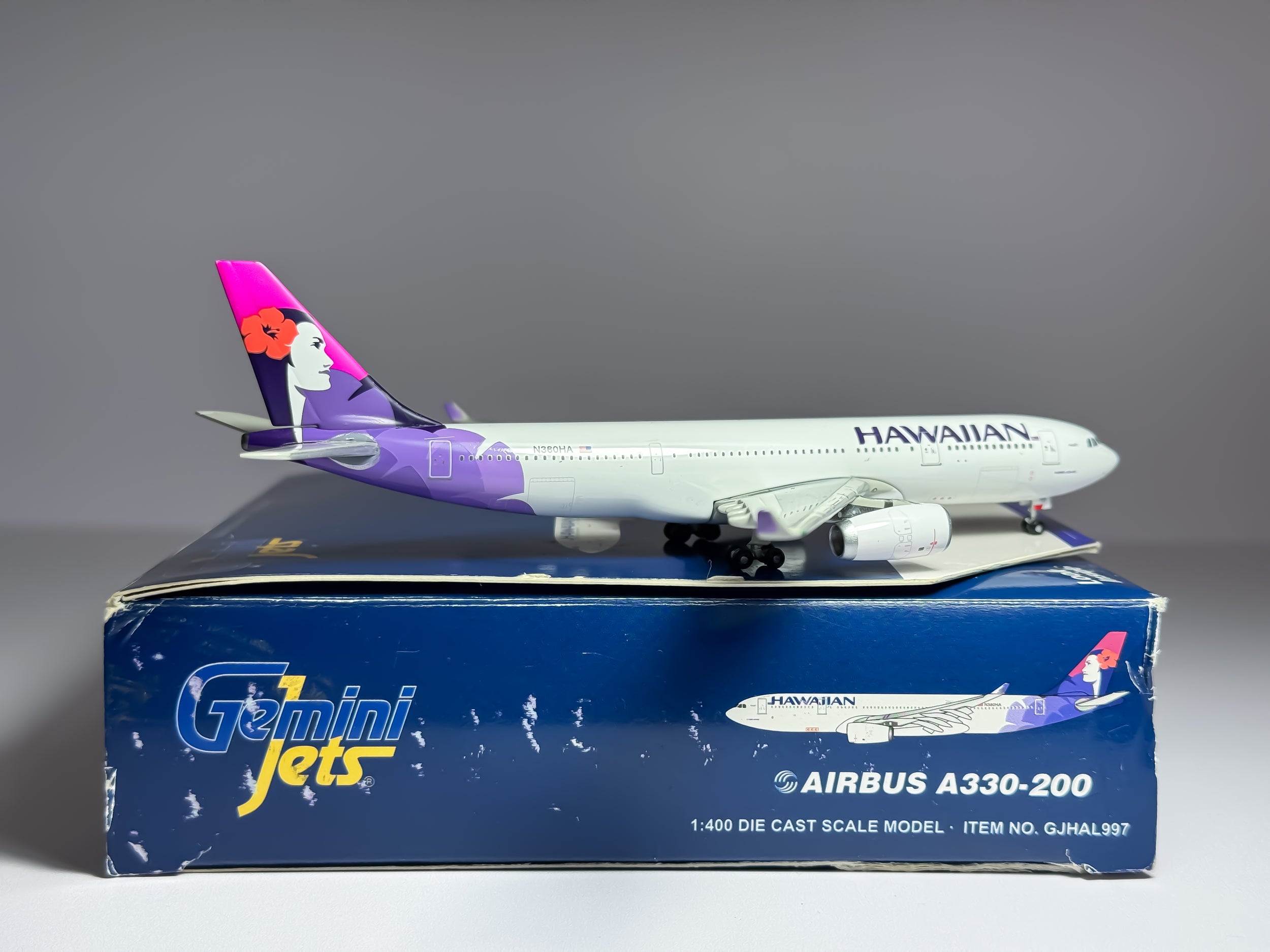 Hawaiian Airlines Airbus A330-200 1:400 Gemini Jets N380HA (GJHAL997)