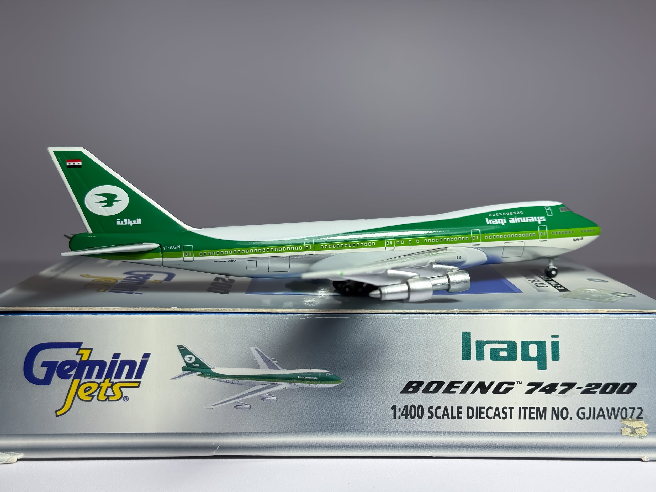 Iraqi Airways Boeing 747-200 1:400 Gemini Jets YI-AGN (GJIAW072)