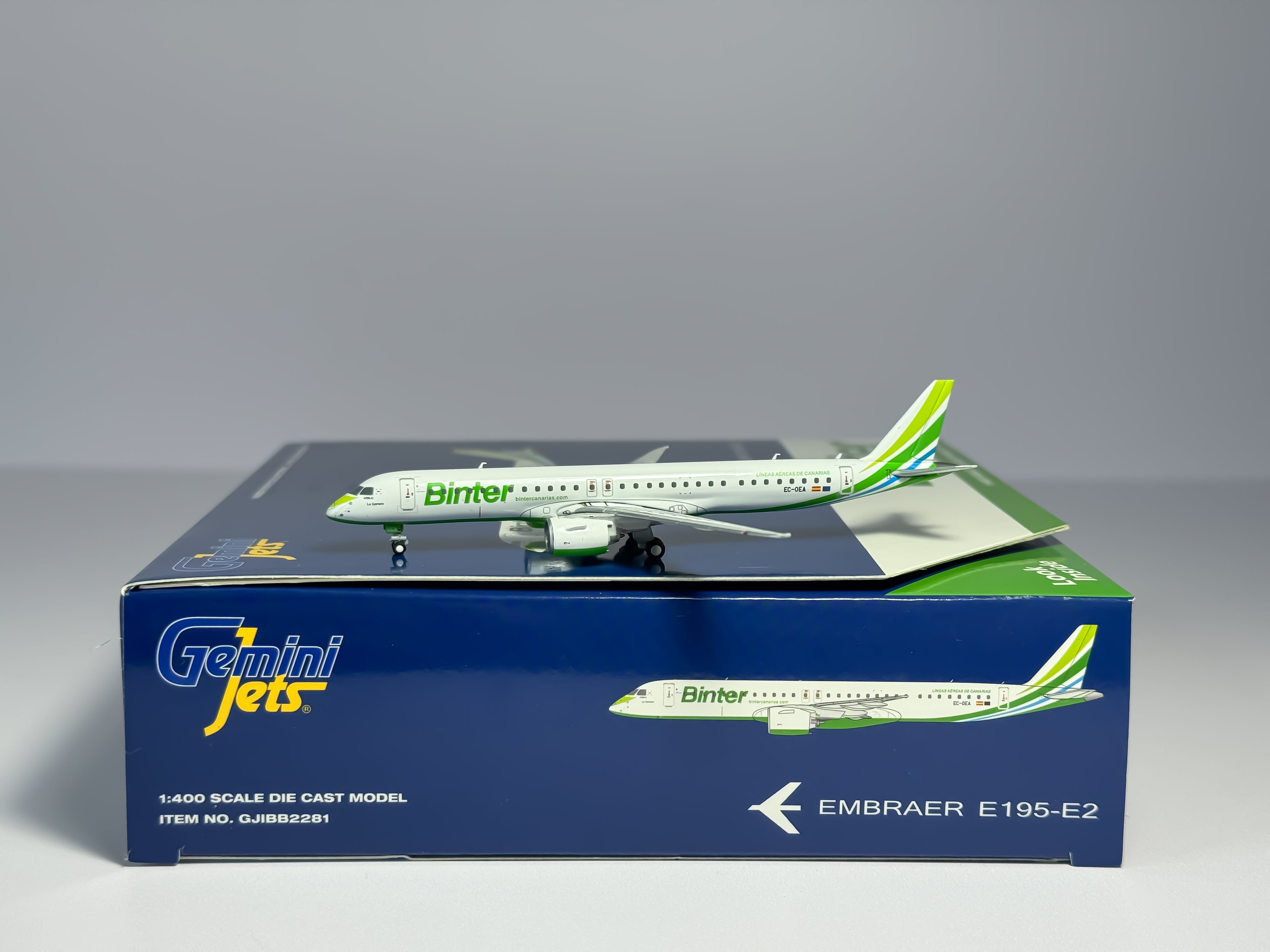 Binter Canarias Embraer E195-E2 1:400 Gemini Jets EC-OEA (GJIBB2281)
