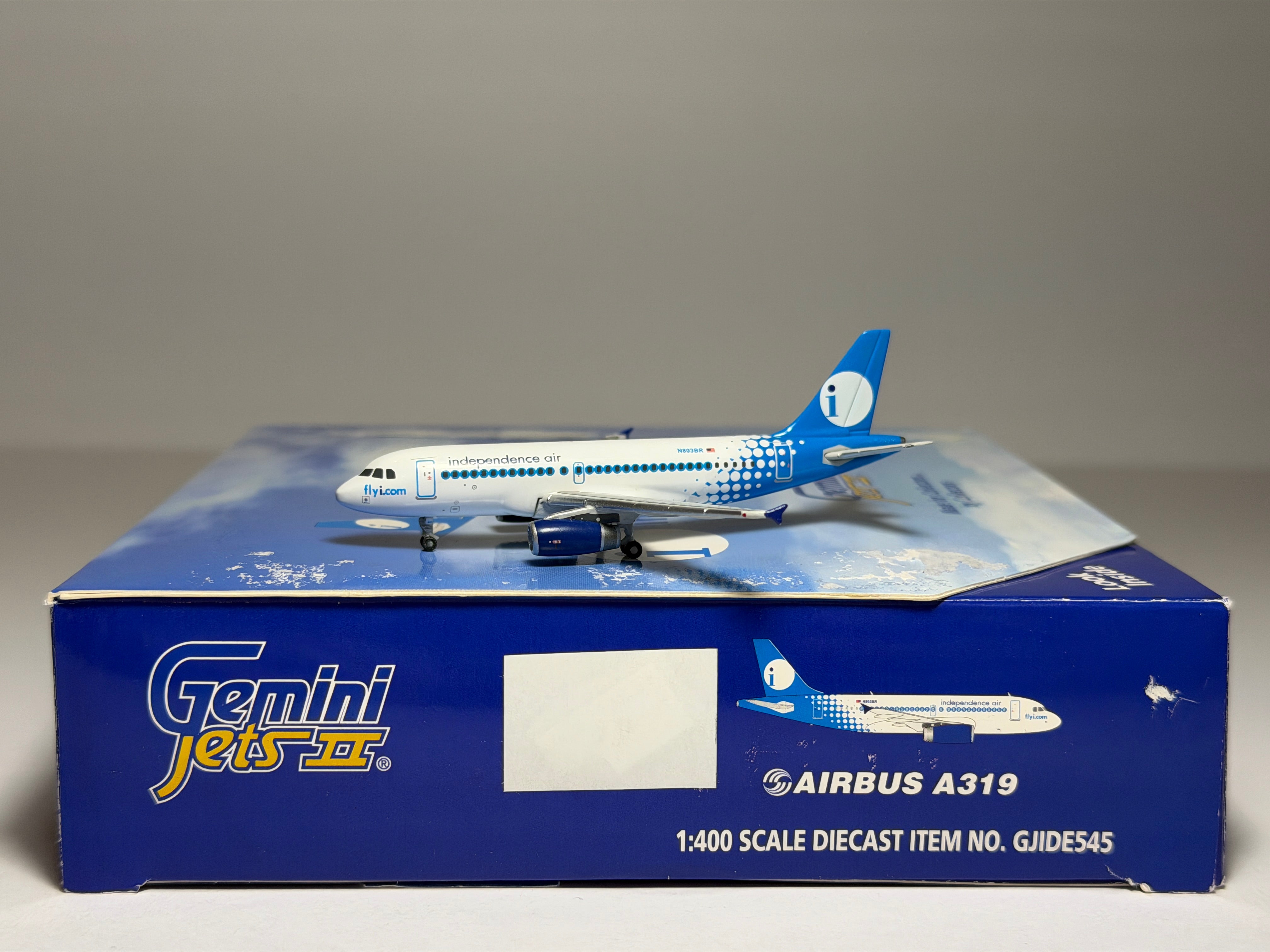Independence Air Airbus A319 1:400 Gemini Jets N803BR (GJIDE545)