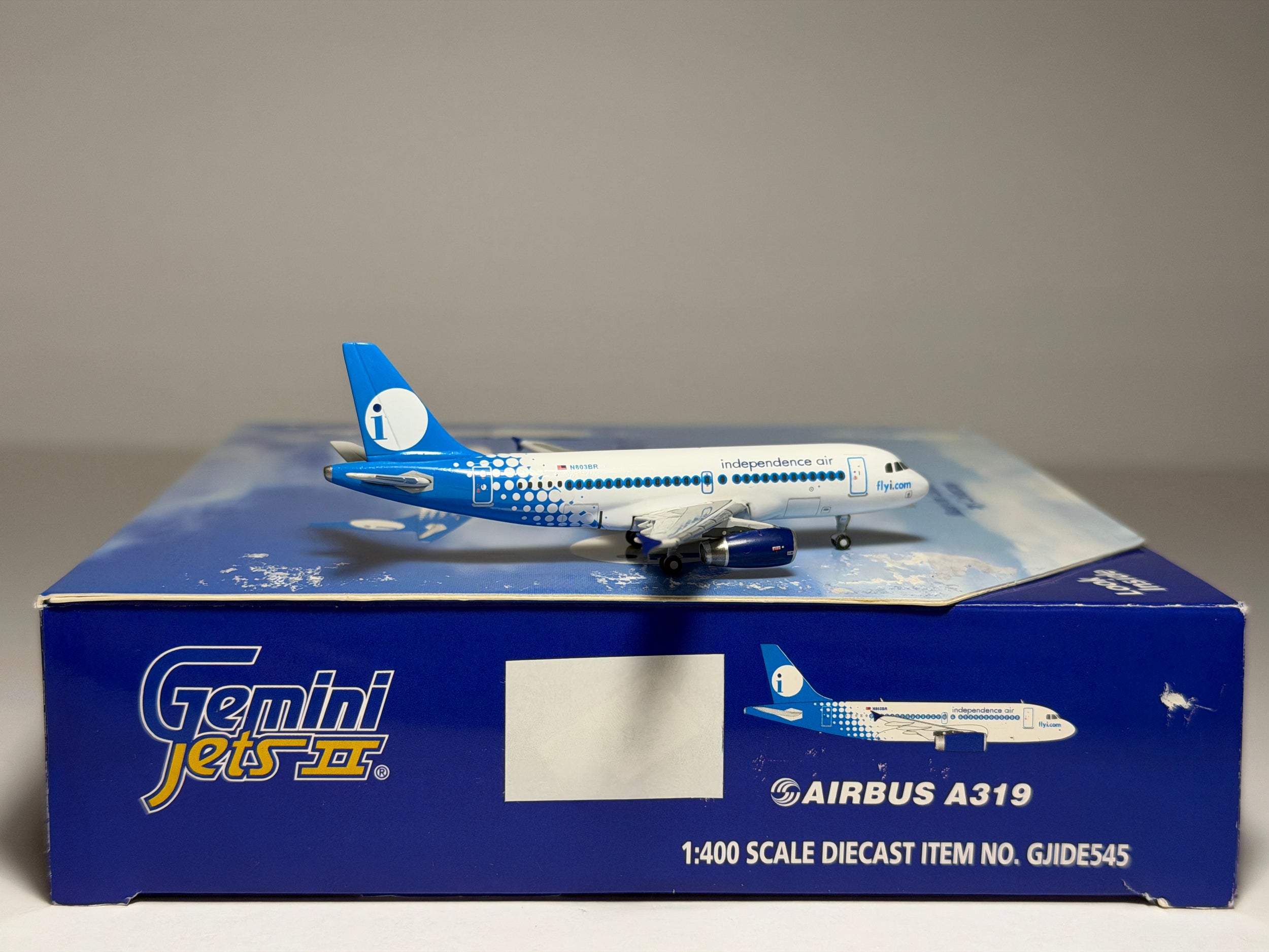 Independence Air Airbus A319 1:400 Gemini Jets N803BR (GJIDE545)
