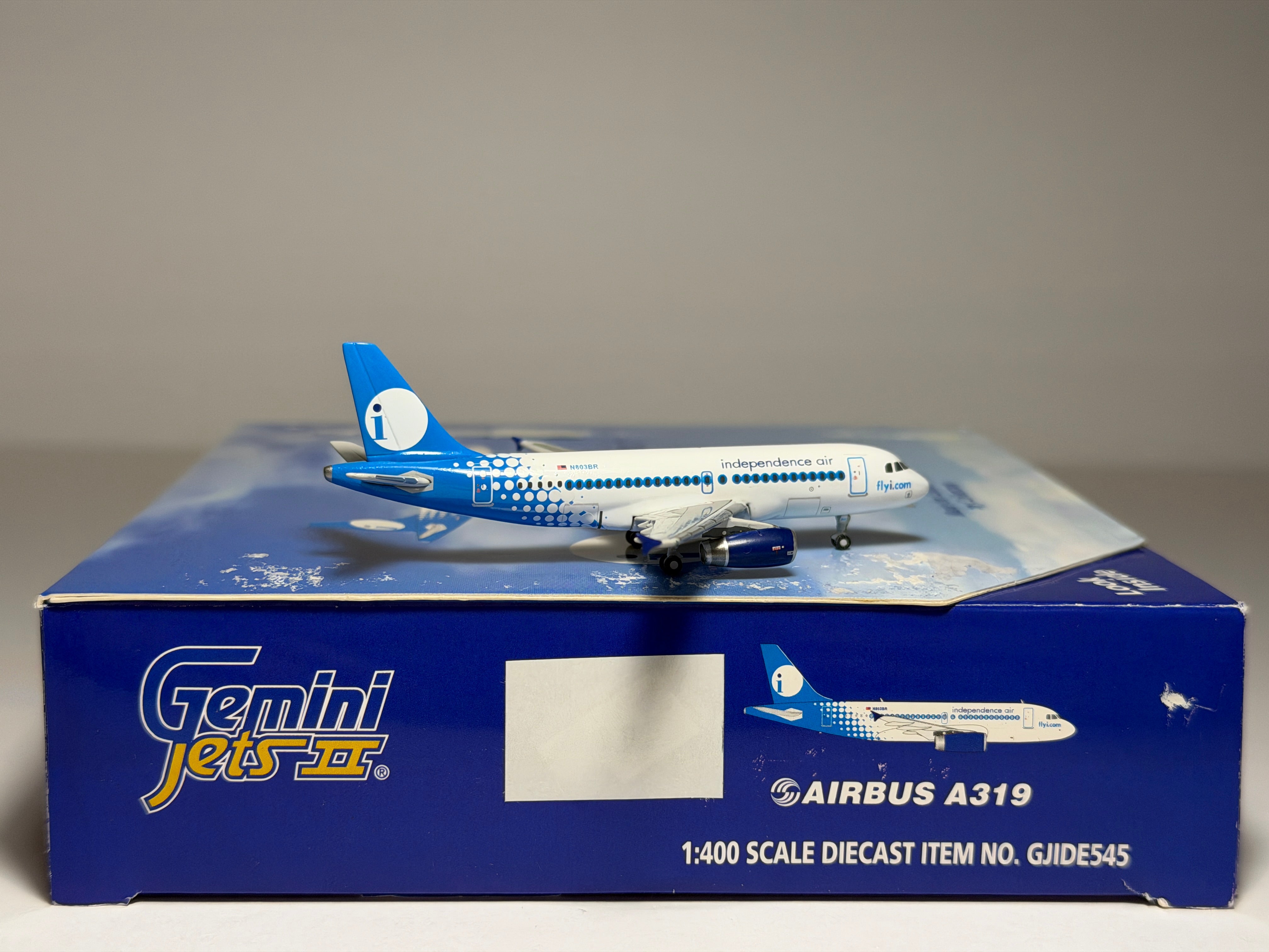 Independence Air Airbus A319 1:400 Gemini Jets N803BR (GJIDE545)