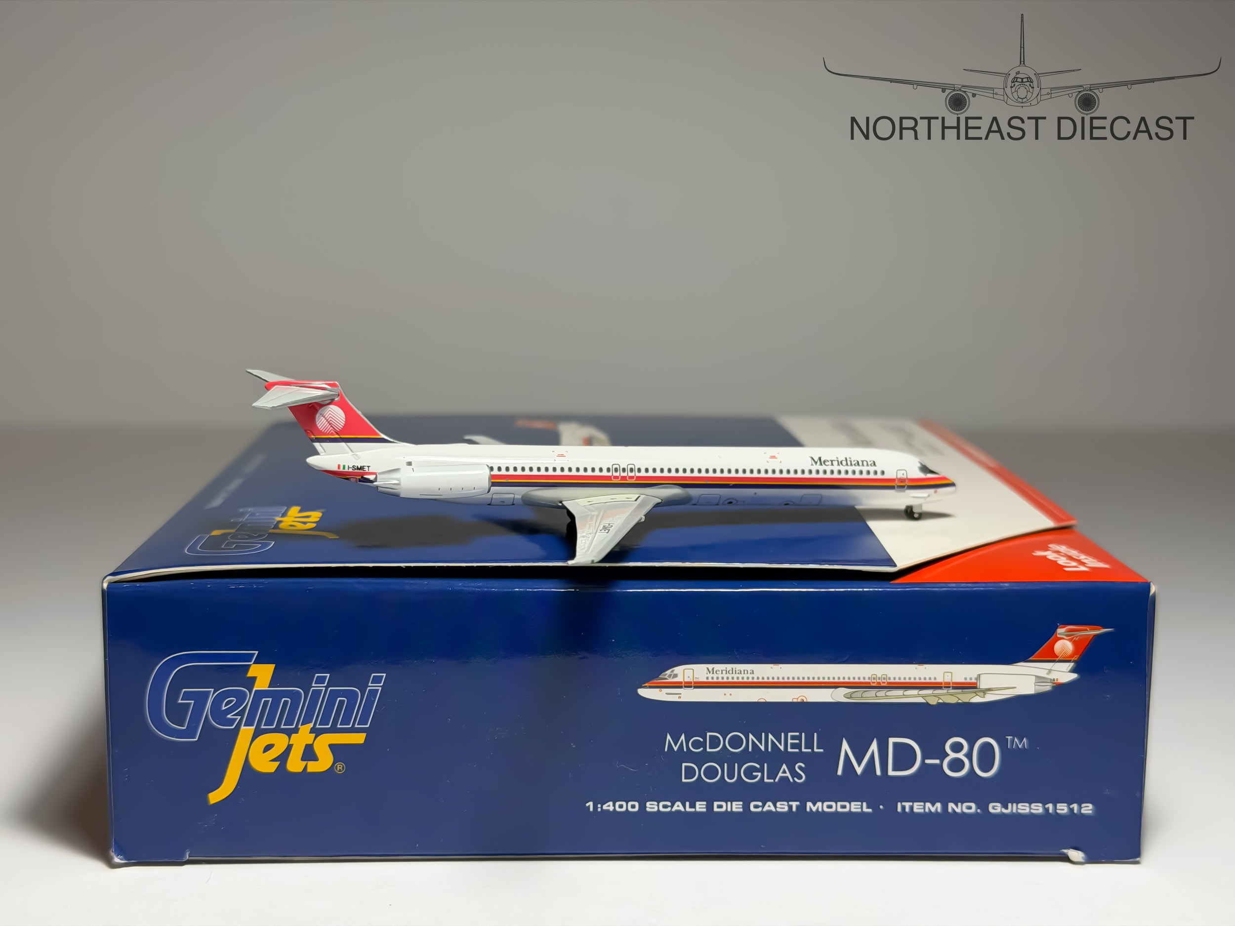 Meridiana McDonnell Douglas MD-80 1:400 Gemini Jets I-SMET (GJISS1512)
