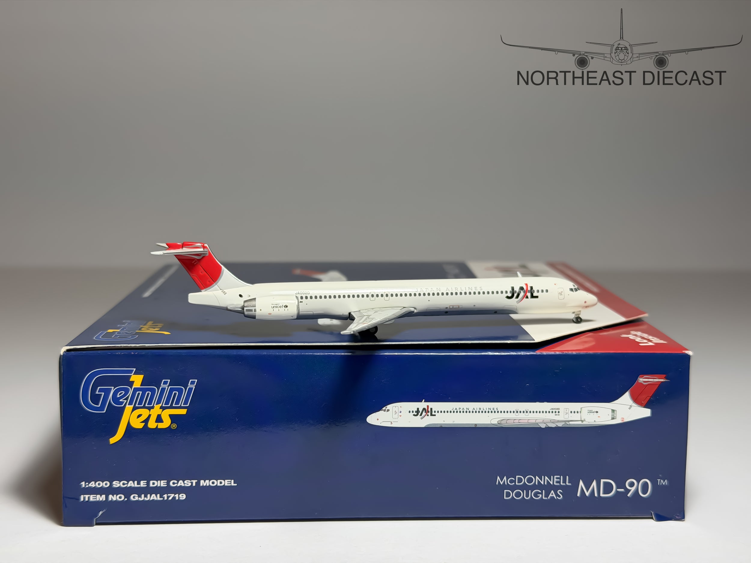 JAL Japan Airlines McDonnell Douglas MD-90 1:400 Gemini Jets JA002D (GJJAL1719)