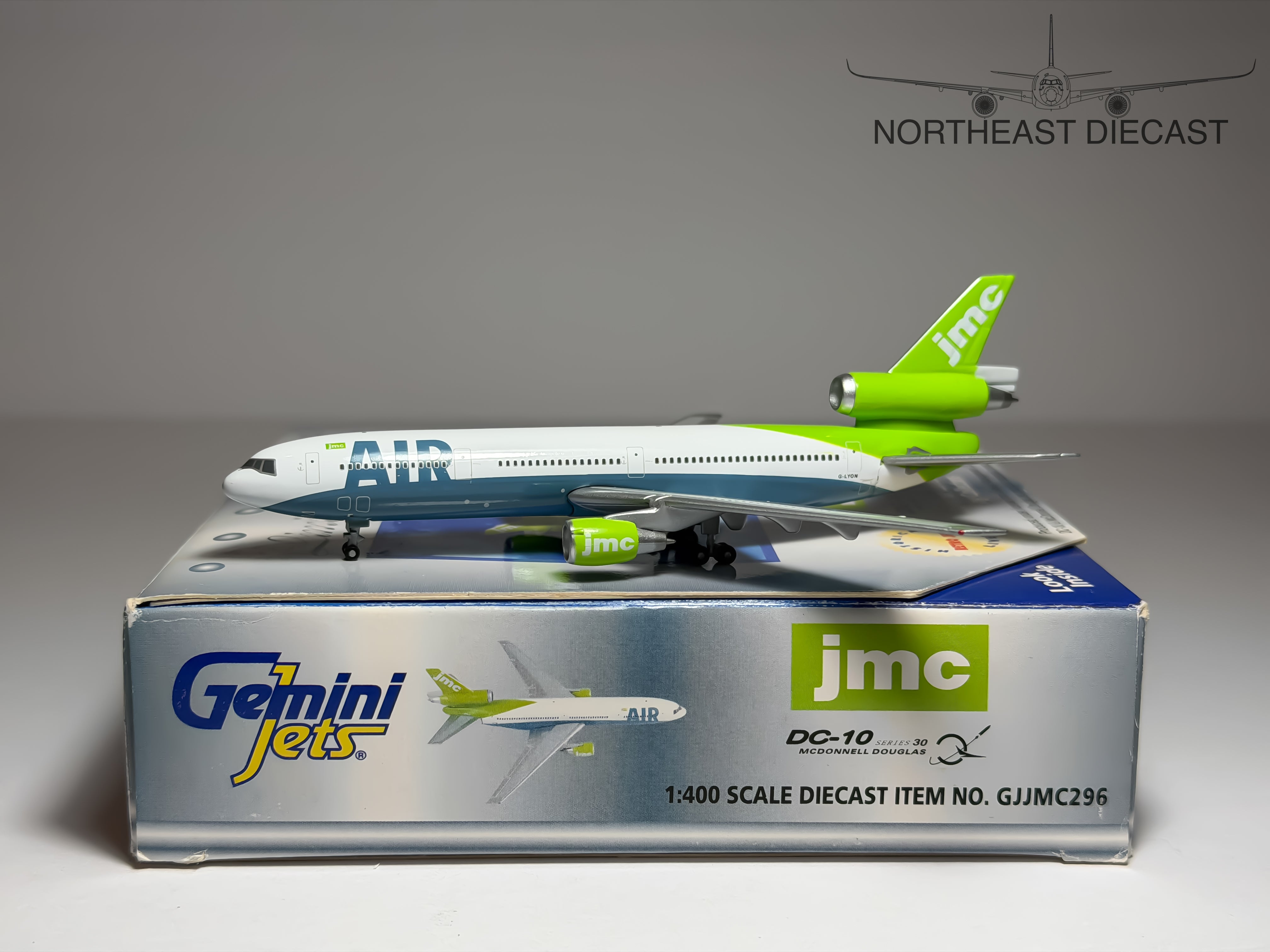 JMC Airlines McDonnell Douglas DC-10-30 1:400 Gemini Jets G-LYON (GJJMC296)