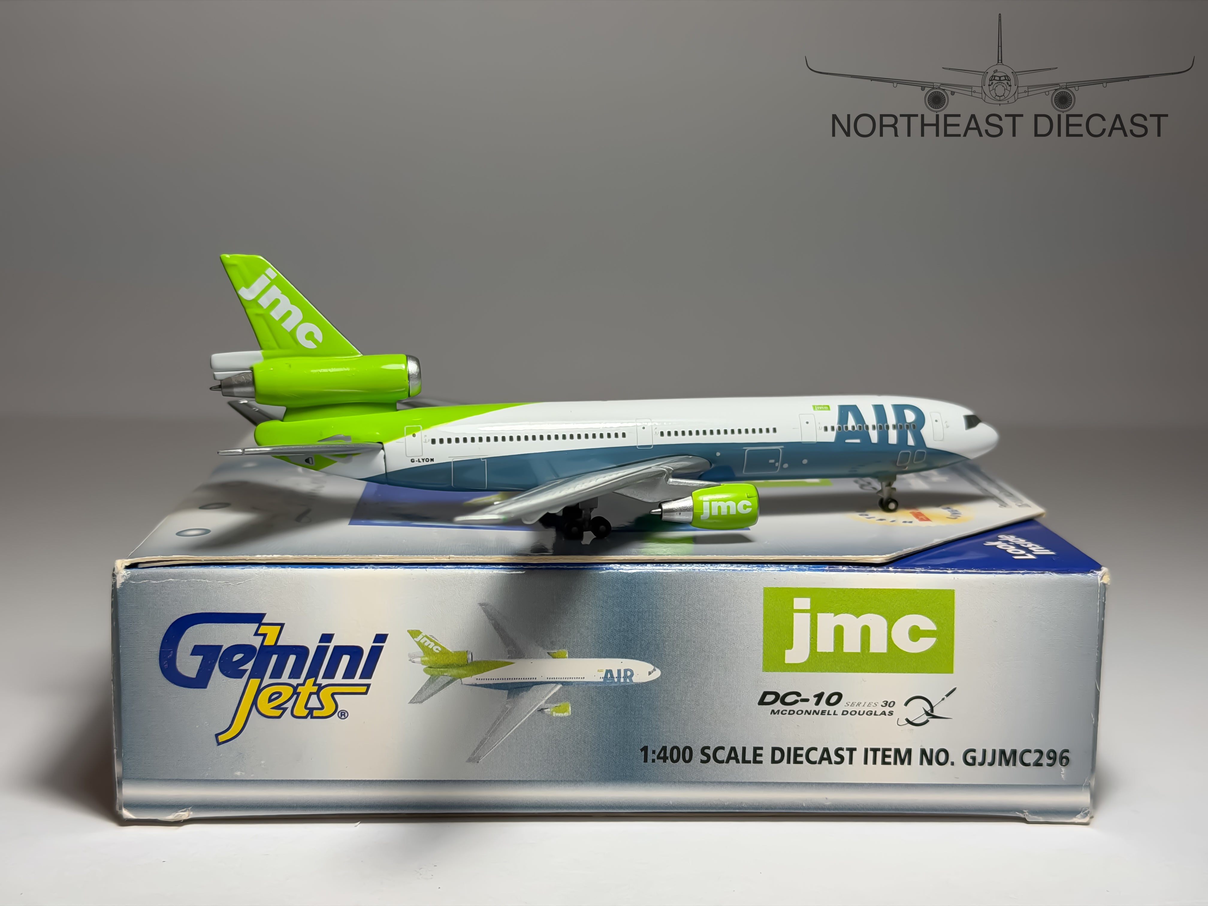 JMC Airlines McDonnell Douglas DC-10-30 1:400 Gemini Jets G-LYON (GJJMC296)