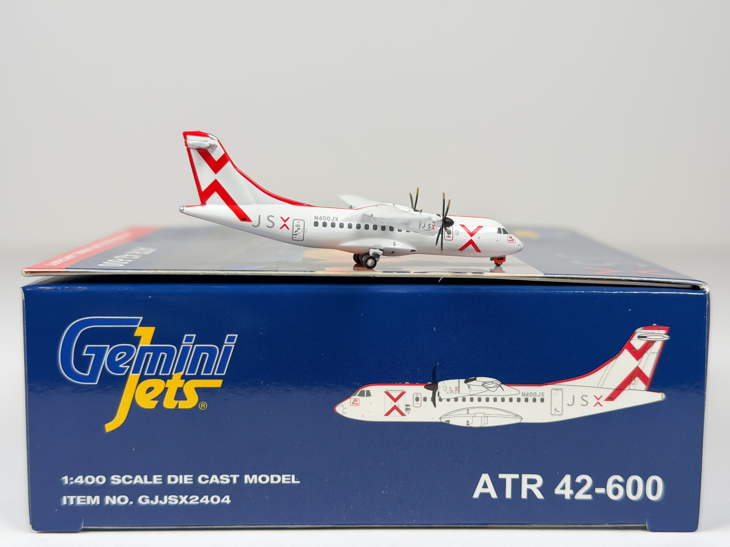 JSX ATR 42-600 1:400 Gemini Jets N400JX (GJJSX2404)