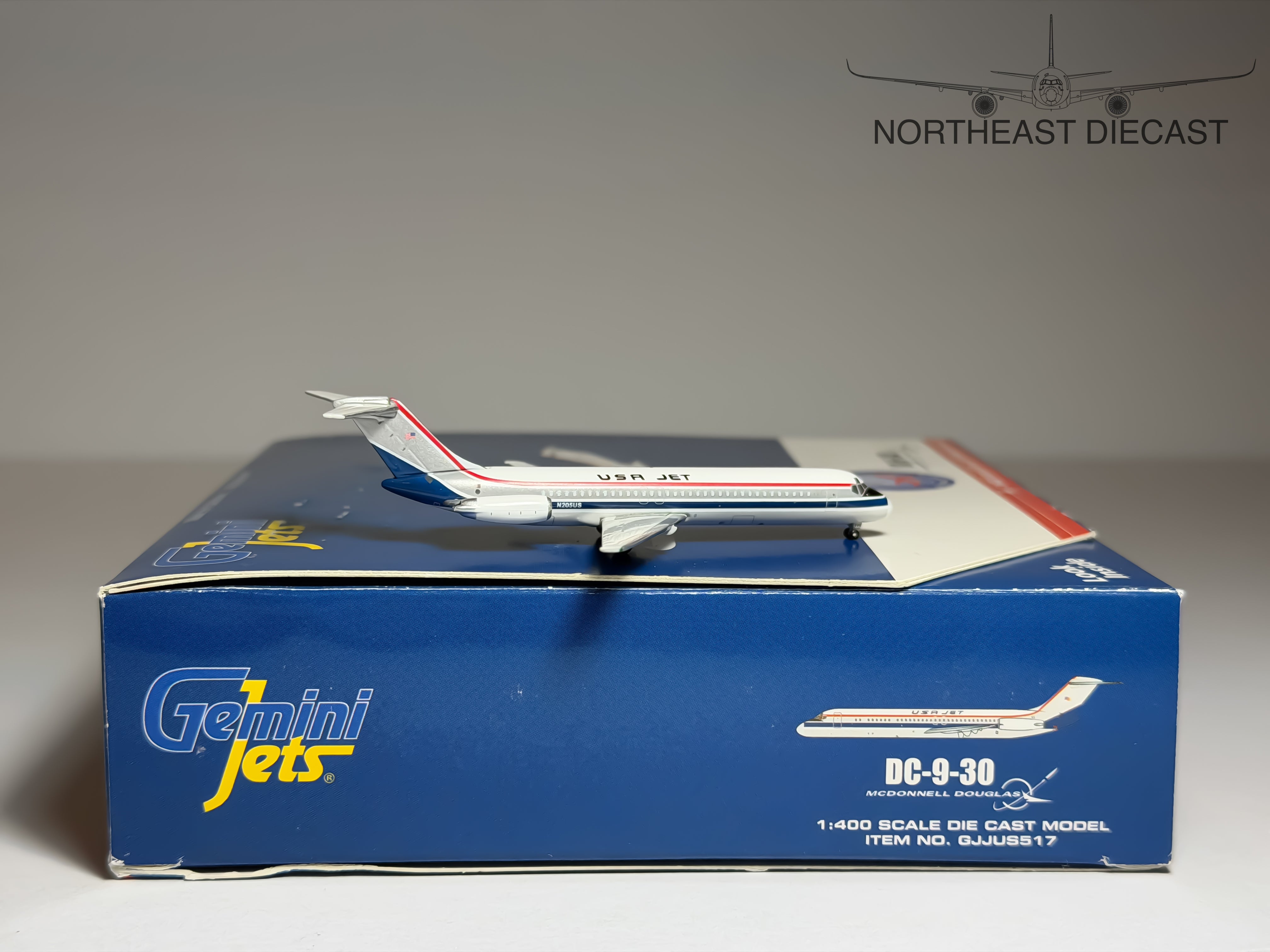 USA Jet Airlines Douglas DC-9-30 1:400 Gemini Jets N205US (GJJUS517)