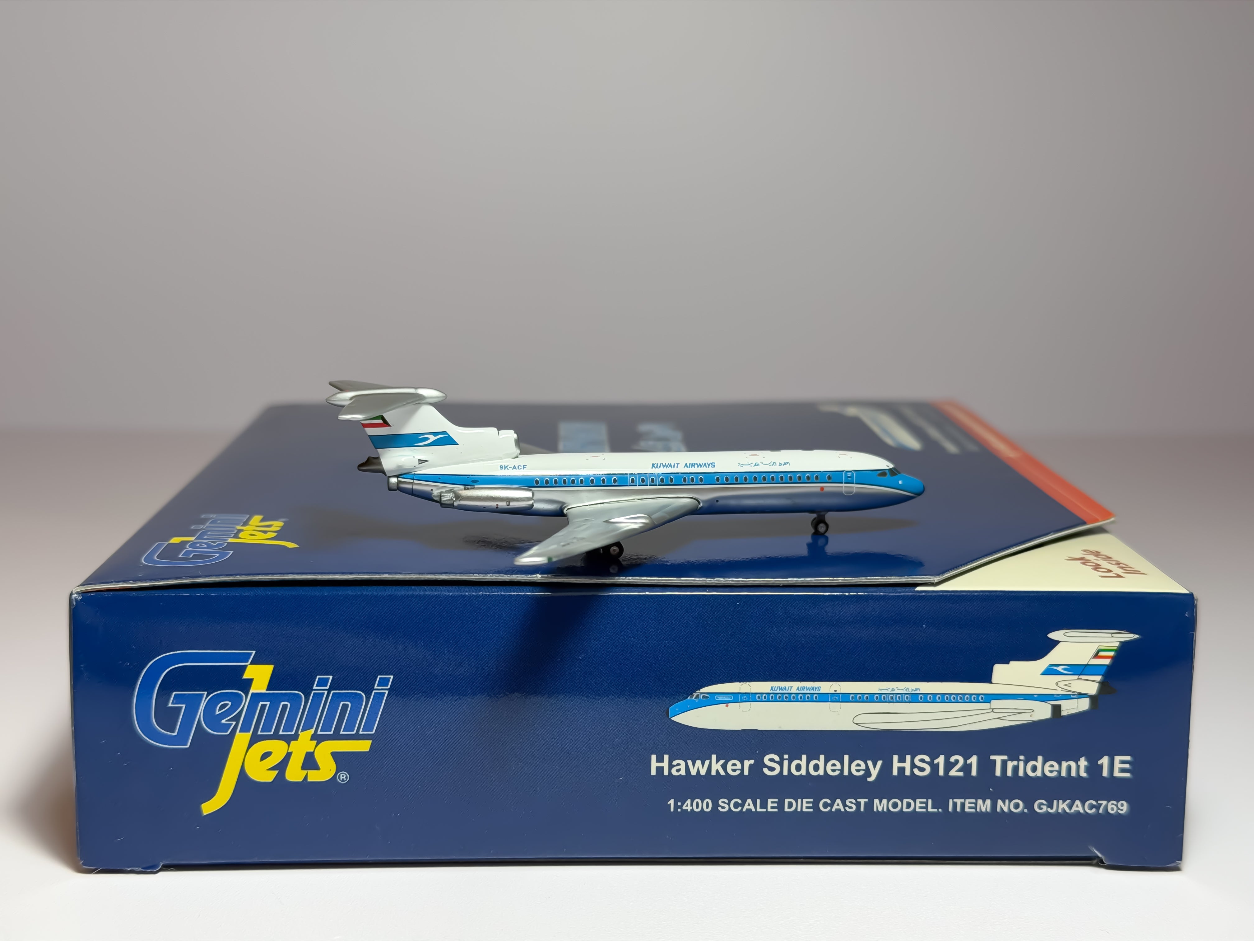 Kuwait Airways Hawker Siddeley HS-121 Trident 1:400 Gemini Jets 9K-ACF (GJKAC769)