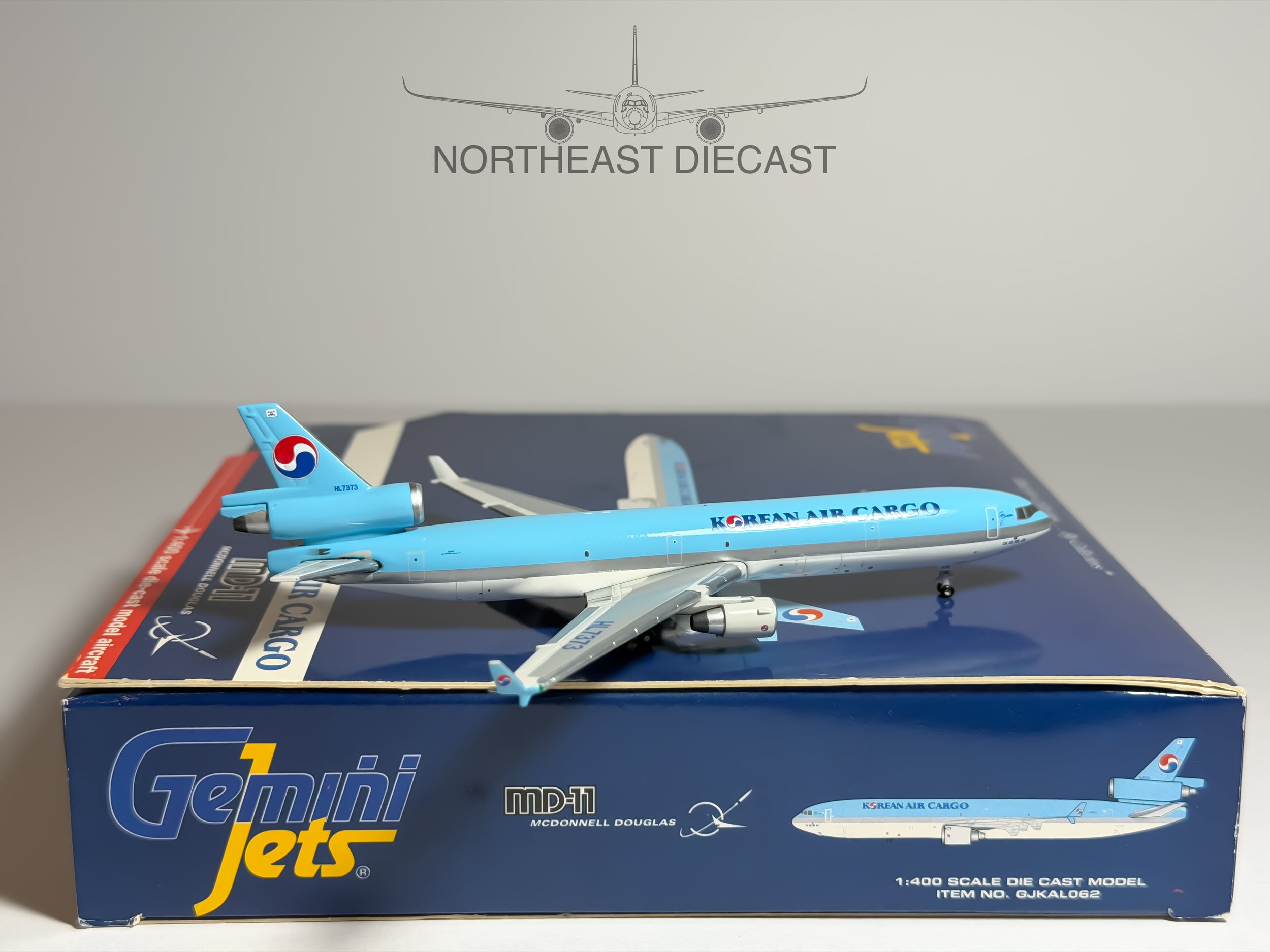 Korean Air Cargo McDonnell Douglas MD-11F 1:400 Gemini Jets HL7373 (GJKAL062)